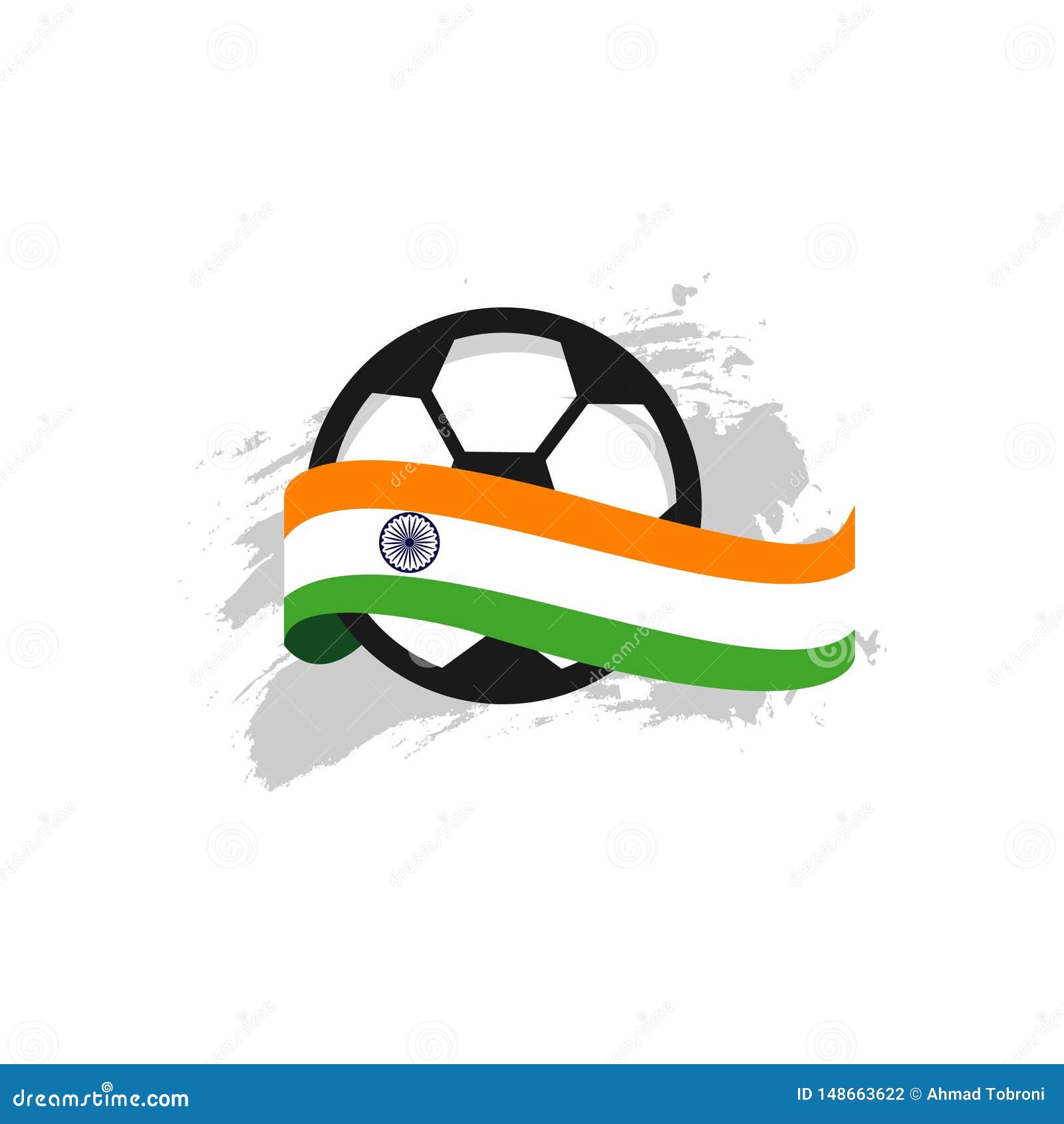 India Football Club Vector Template Design Illustration Ilustração