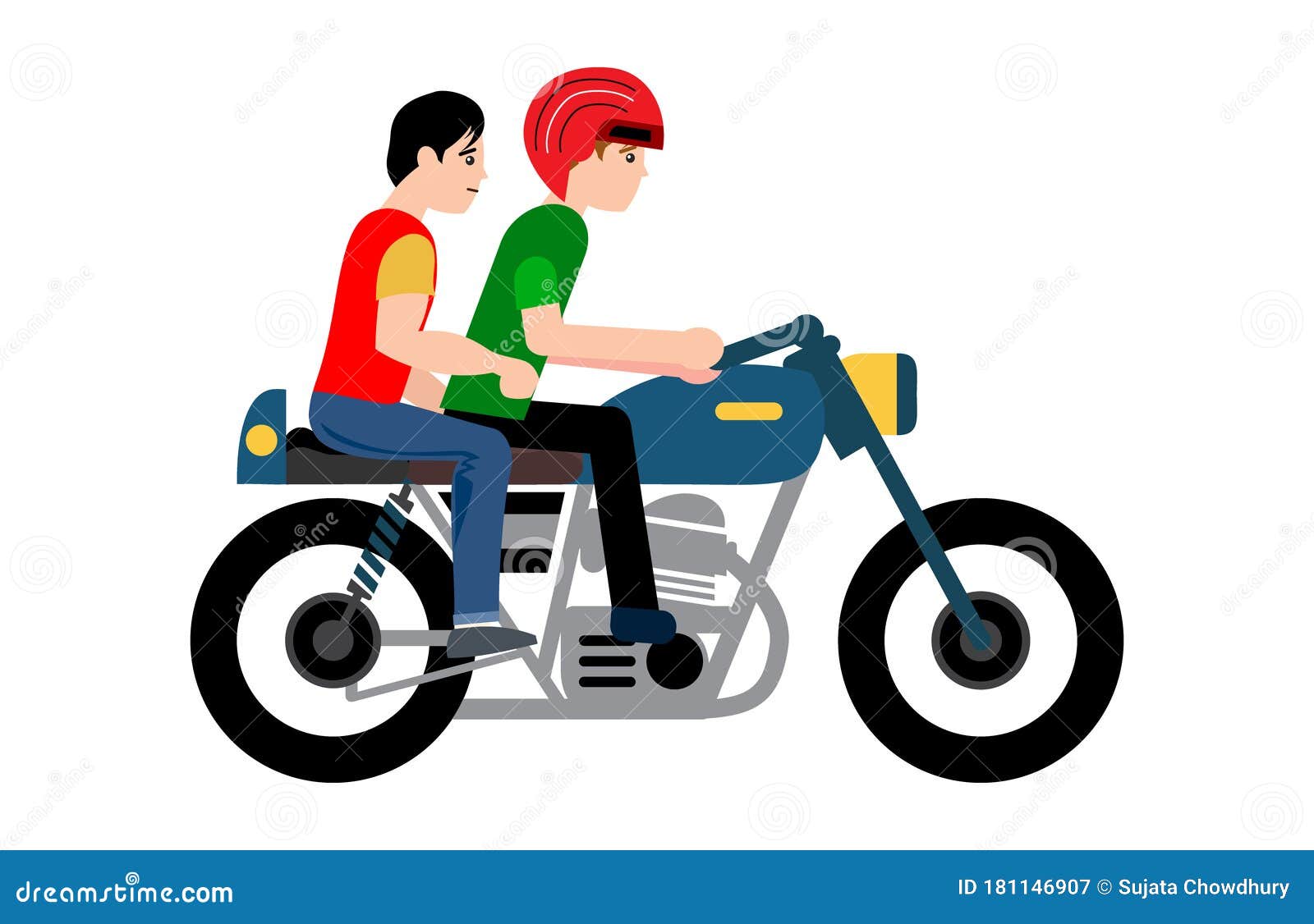 Cara Andando Na Moto De Corrida Ilustração Stock - Ilustração de moto,  capacete: 249453665