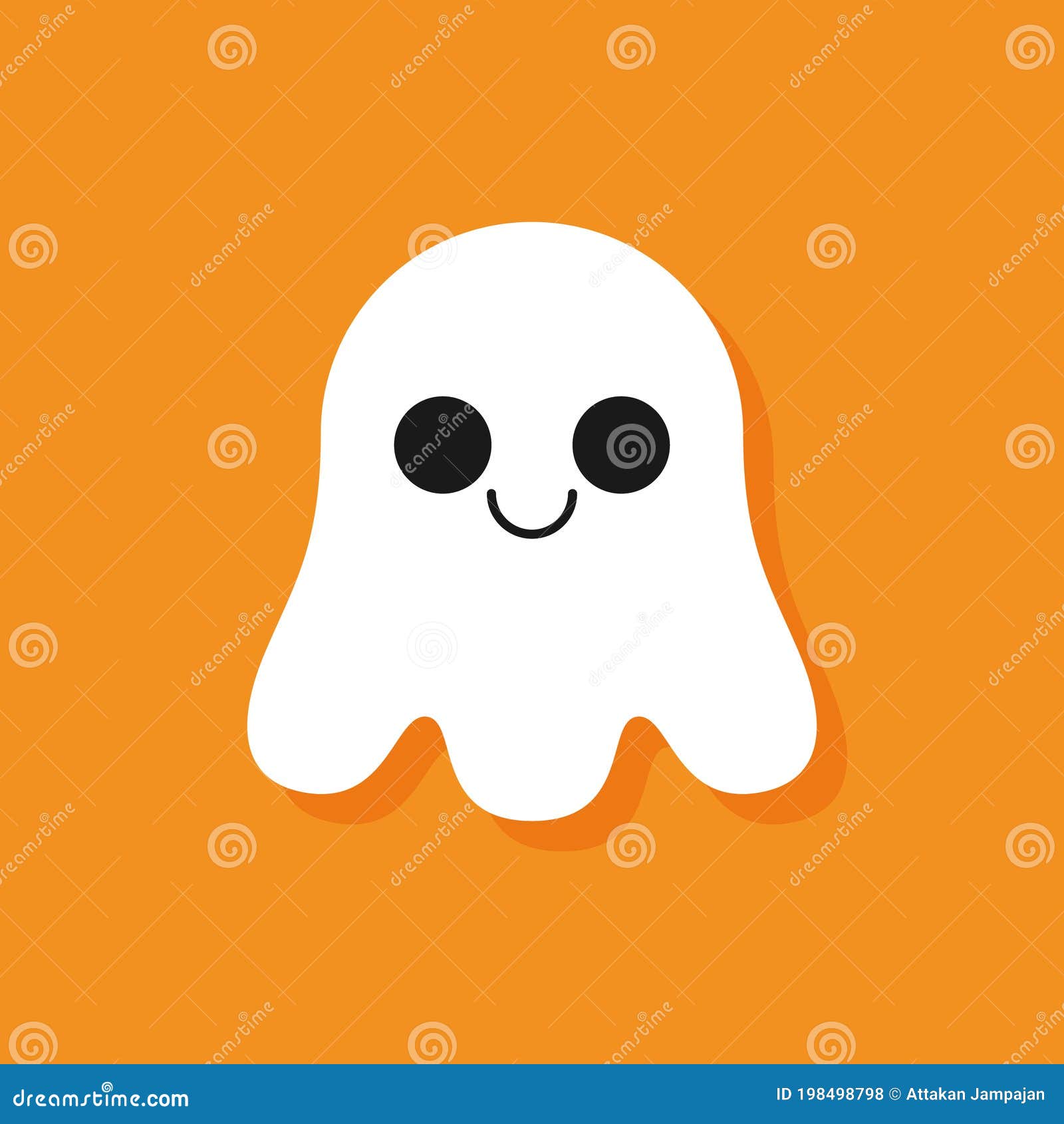 Ilustração Do Vetor De Halloween Com Fantasma Fofo De Desenho Animado  Ilustração do Vetor - Ilustração de cartoon, bandeira: 257554828