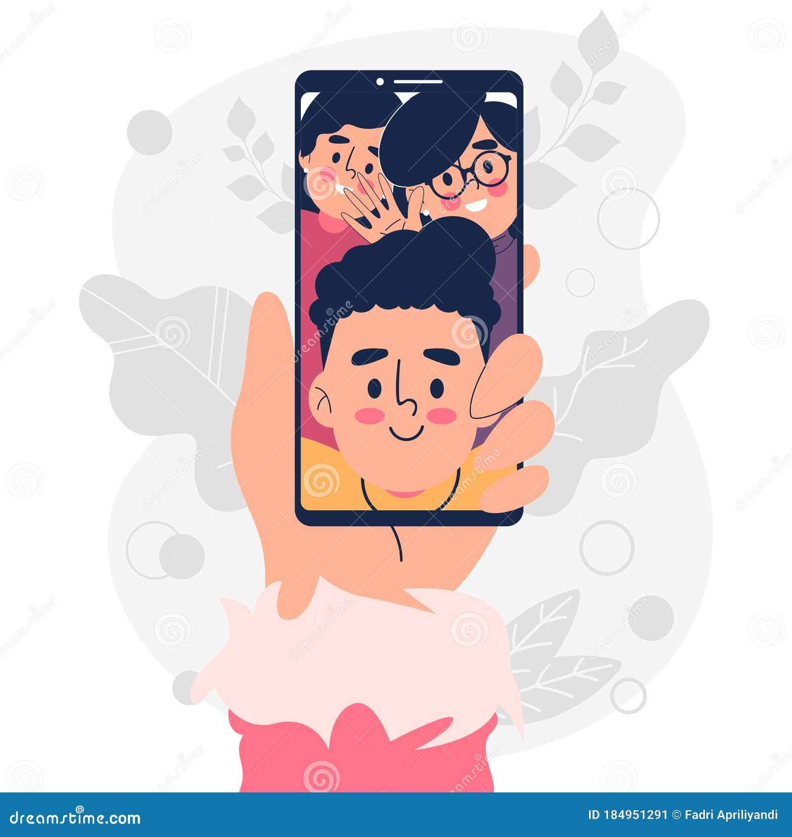 Pessoas de jogos em estilo simples jogo de vídeo dos desenhos animados  ilustração vetorial mão segurando o telefone celular