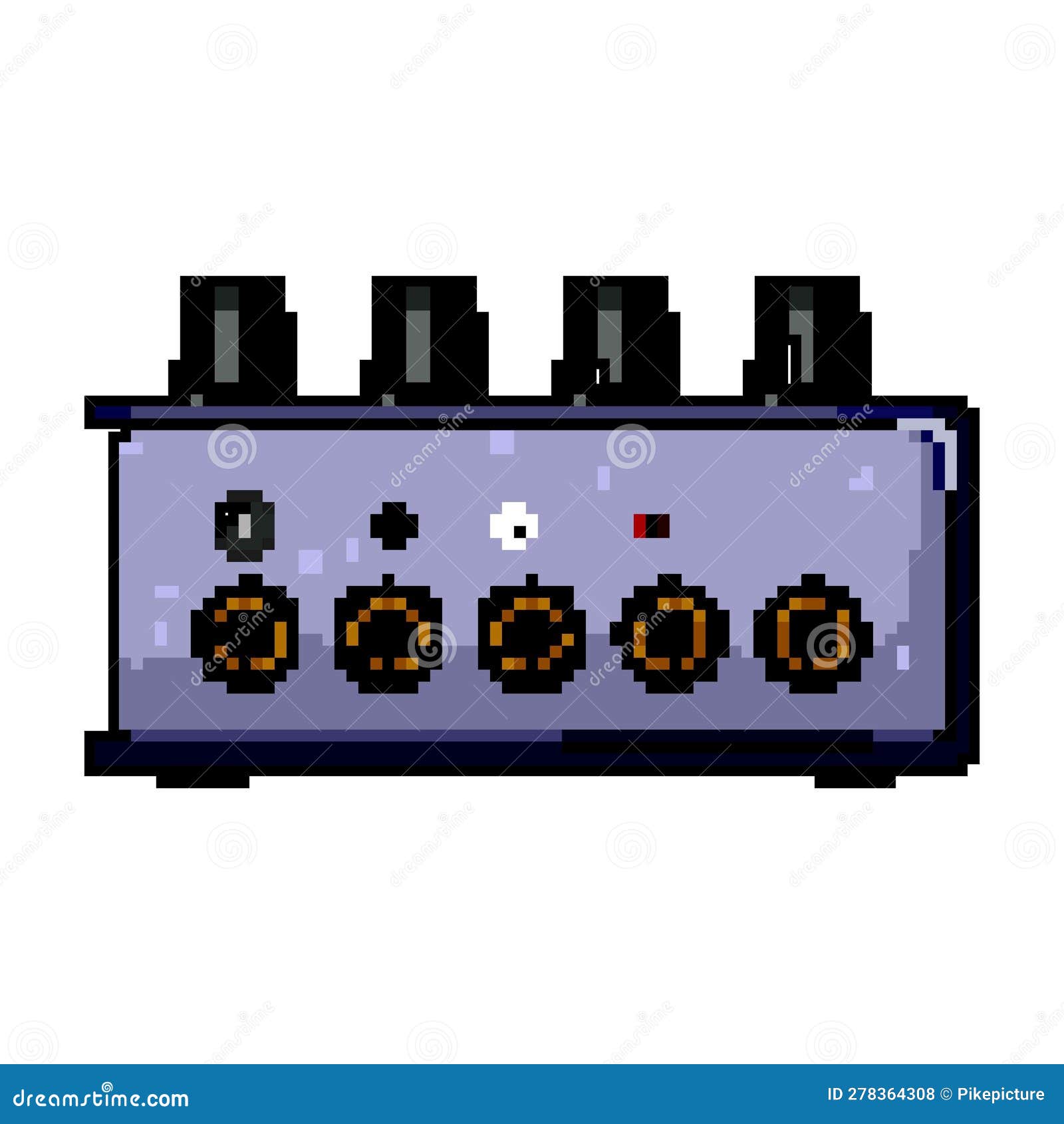 Celular de pixel art com ícone de vetor de ícone de música para