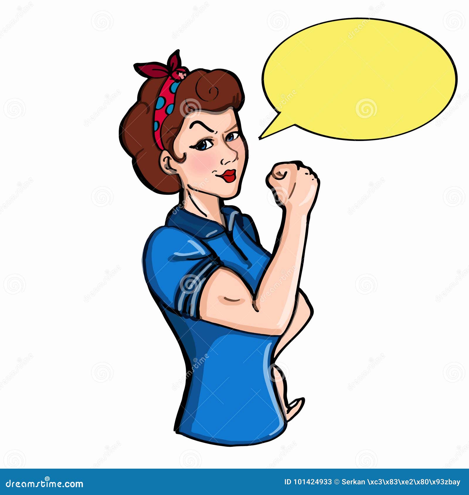 Ilustracao E Discurso Dos Desenhos Animados Da Mulher Do Poder Ilustracao Stock Ilustracao De Poder Discurso 101424933