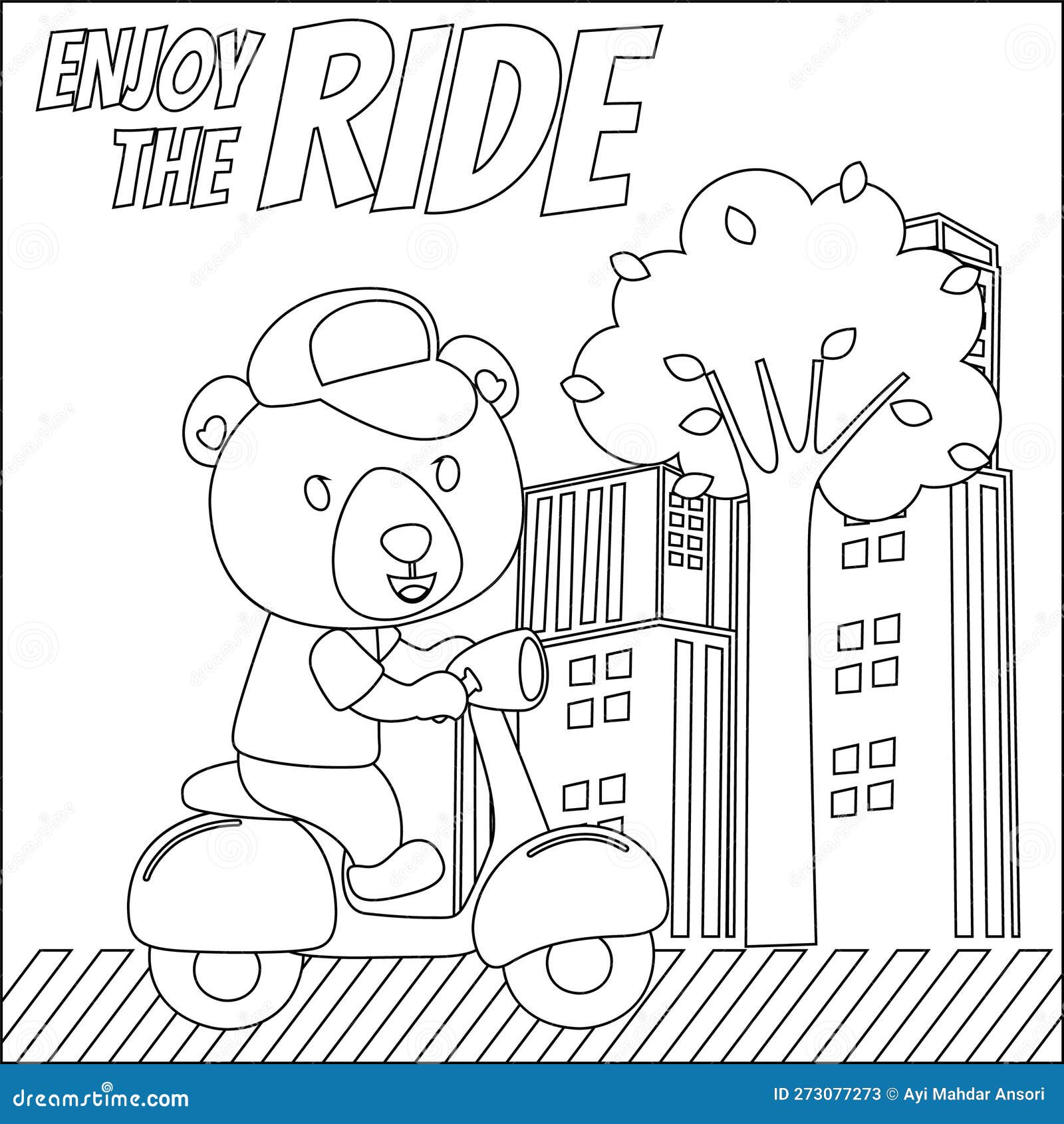 Desenho de moto infantil para colorir, pintar e imprimir para atividades