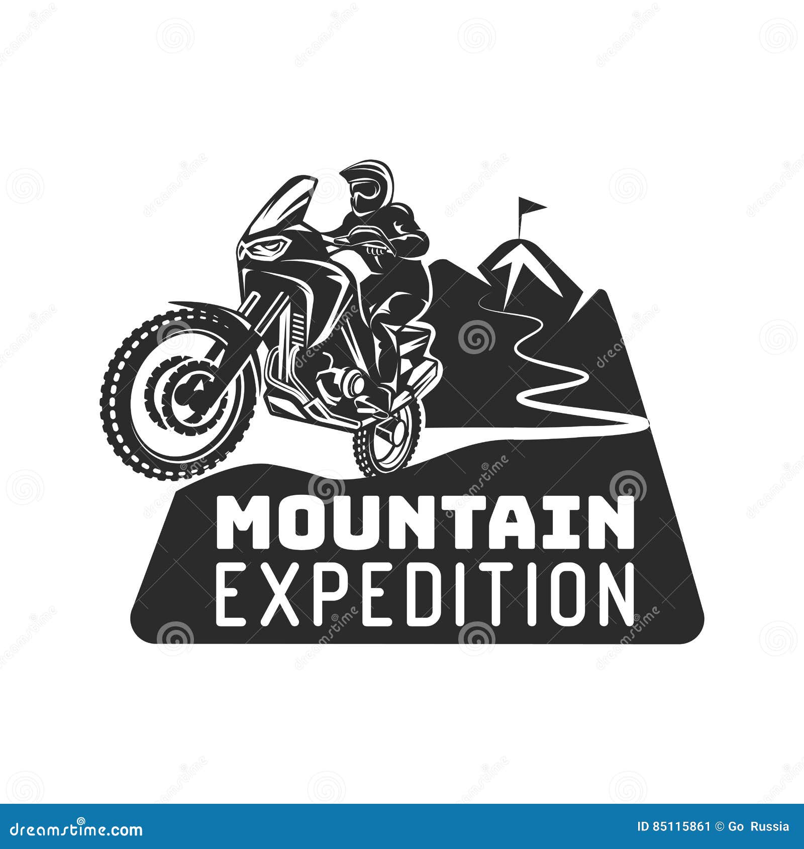 Logotipo dos desenhos animados de motocross