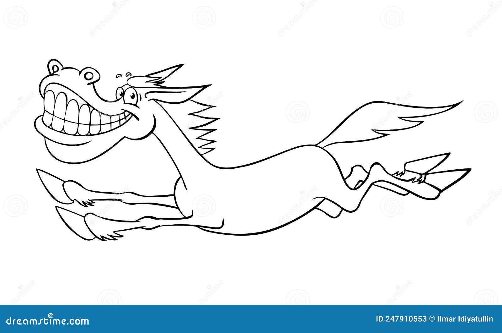 Conjunto De Cavalo Selvagem Ou Doméstico Animal Correndo Desenho Animado  Design Ilustração Vetorial Plana Isolada No Fundo Branco Royalty Free SVG,  Cliparts, Vetores, e Ilustrações Stock. Image 180614066