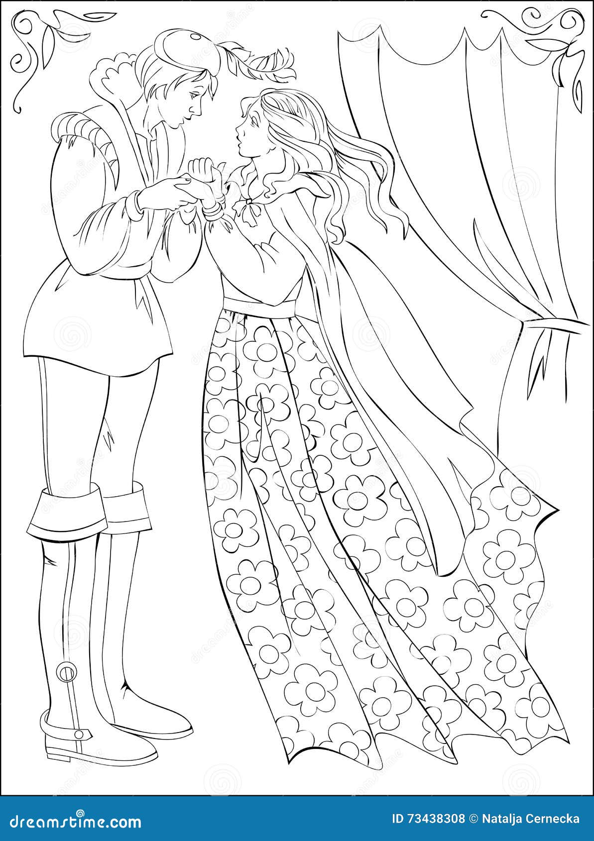 Prince & Princess Coloring Book - Princesas bonitas do amor? Gosta