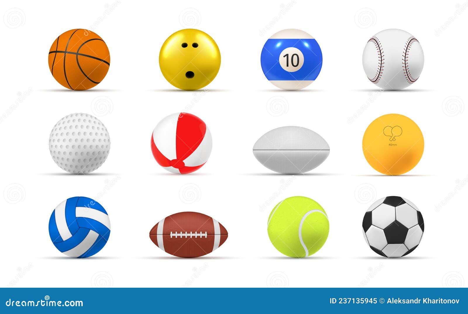 Bolas de jogo. equipamentos esportivos planos para futebol