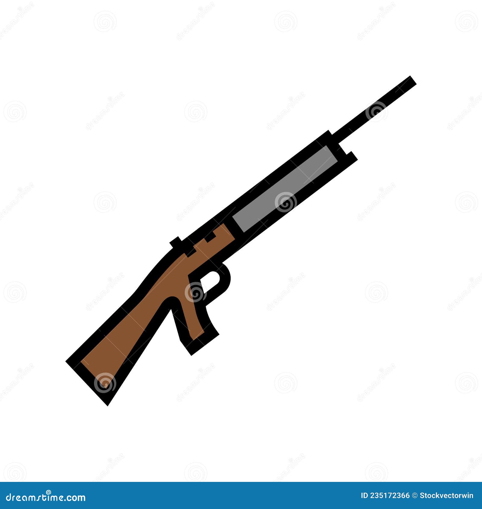 Vetor De Ícone De Linha De Rifle De Fogo Central. Sinal De Rifle De Fogo  Central. Ilustração De Preto De Símbolo De Contorno Isolado Royalty Free  SVG, Cliparts, Vetores, e Ilustrações Stock.