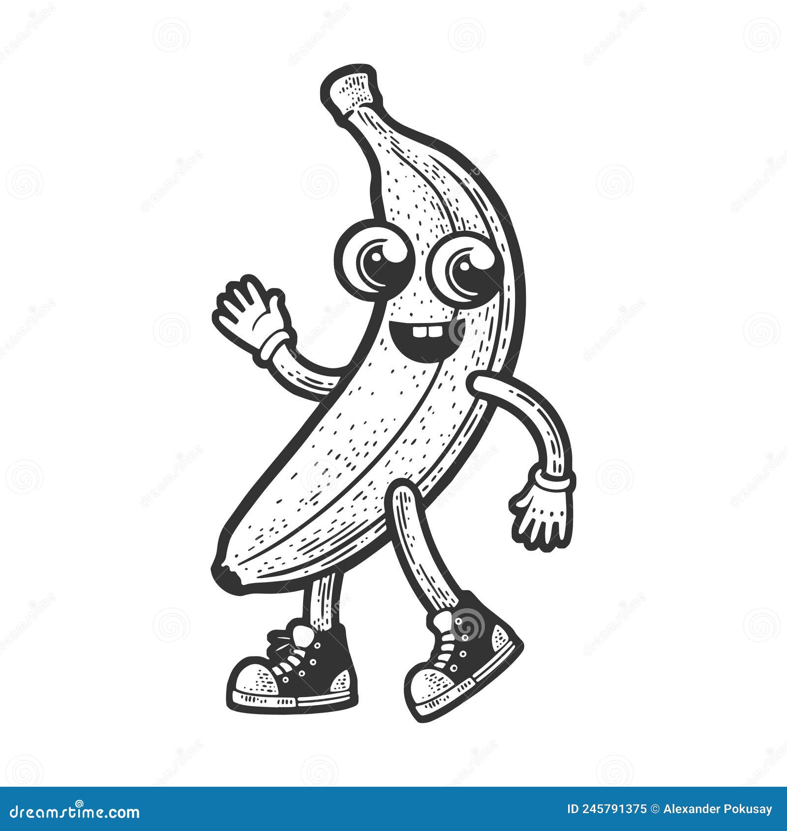 ilustração vetorial de banana descascada metade. fruta. comida saudável.  estilo de desenho plano adequado para página de destino da web, banner,  panfleto, adesivo, cartão, plano de fundo, camiseta, clip-art 5411940 Vetor  no