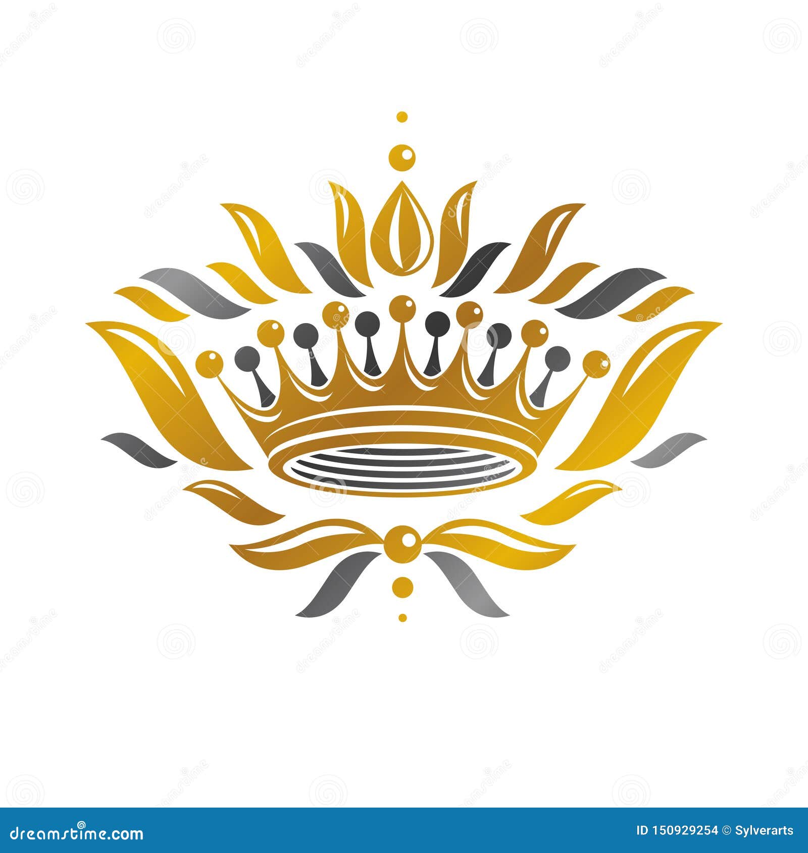 Download Imperial Crown Vector Illustration. Heraldic Vintage Logo ...
