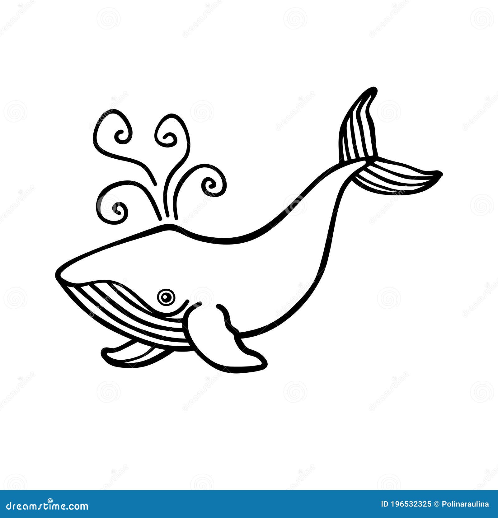 Ilustración De Dibujo De Ballenas Con Dibujos De Dibujos De Dibujos Animados  Ilustración del Vector - Ilustración de emblema, pescados: 196532325