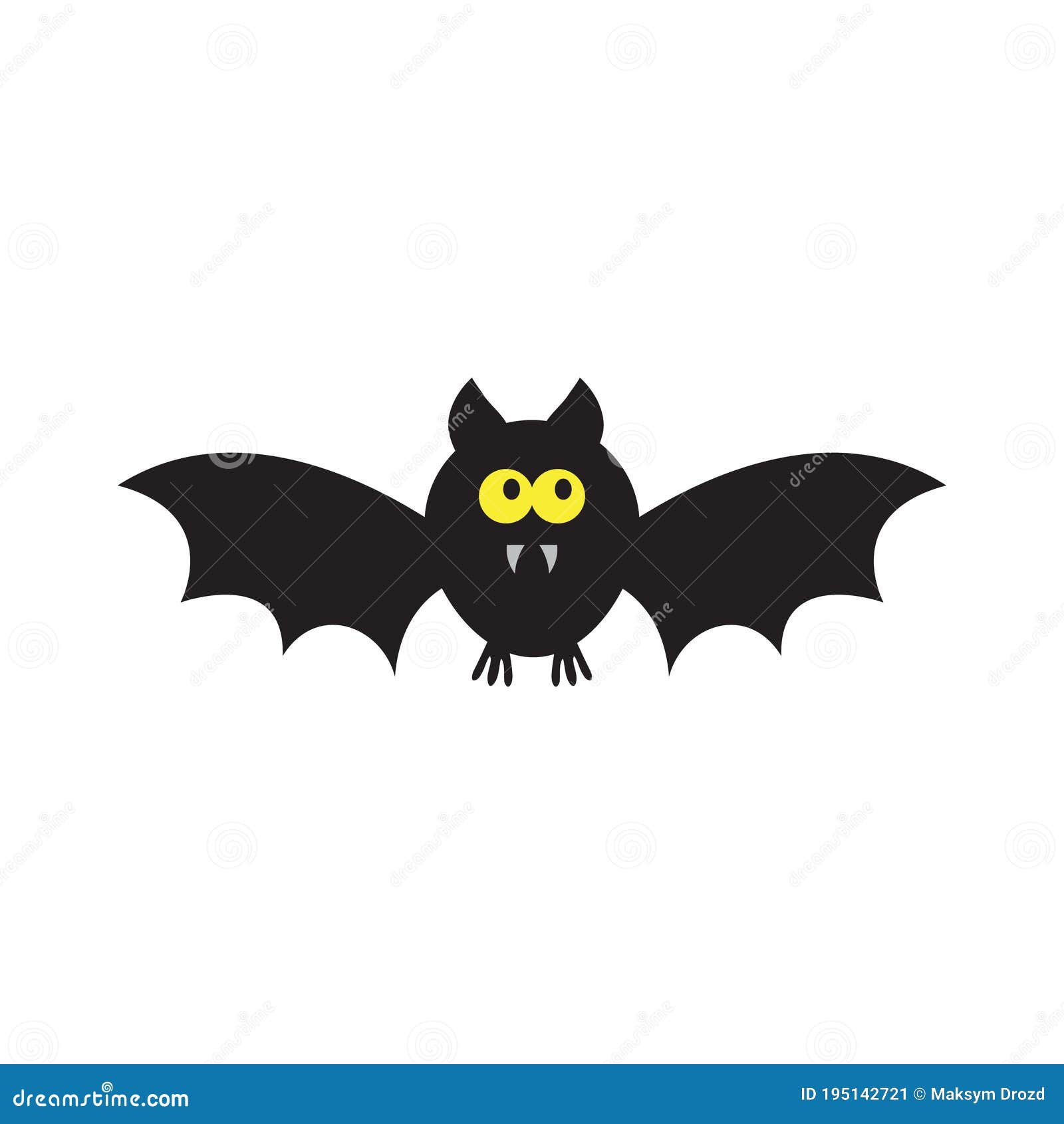 Ilustración De Dibujos Animados De Murciélago Lindo Para El Diseño De  Halloween Ilustración del Vector - Ilustración de despredador, muestra:  195142721