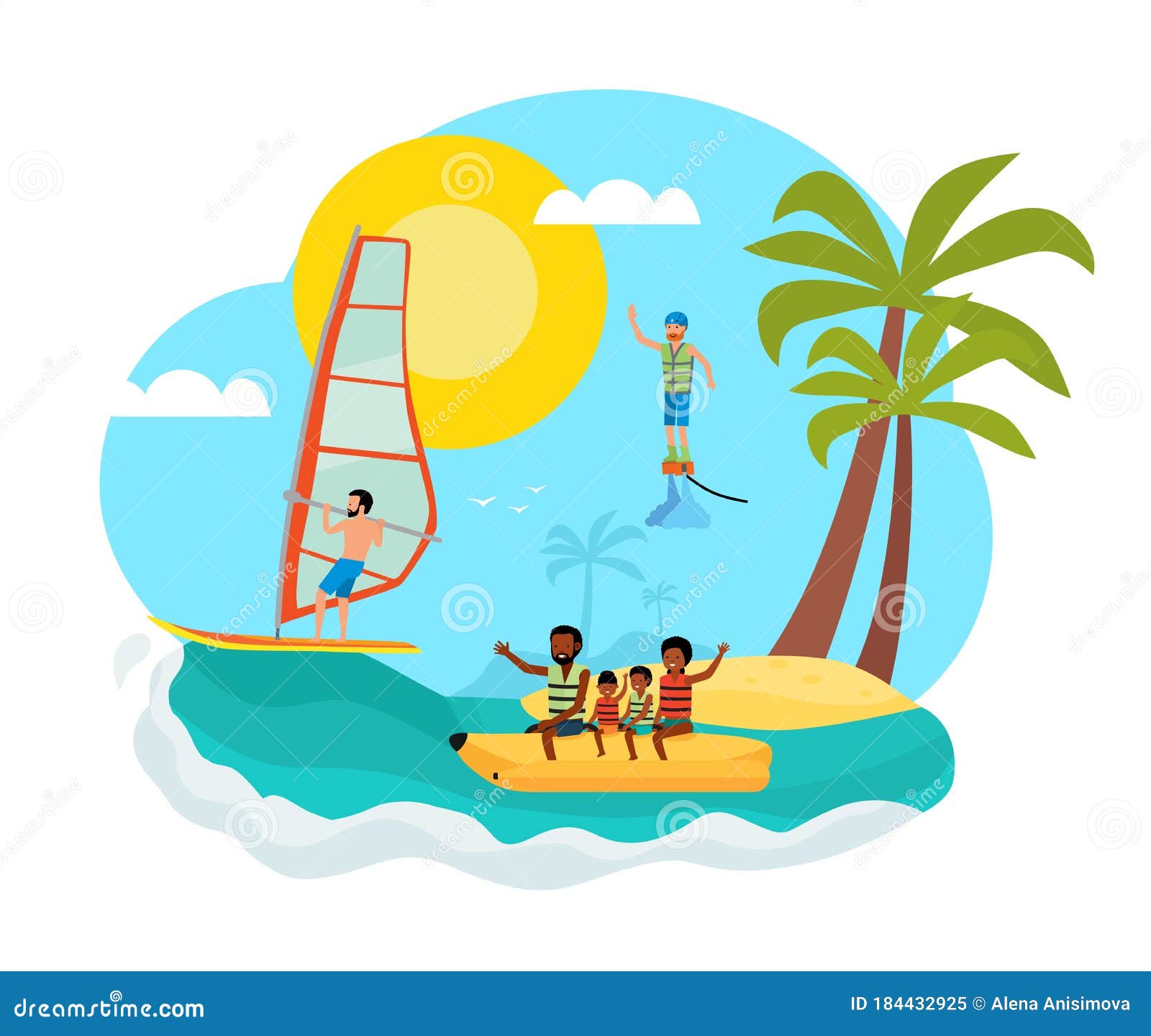 Ilustración De Dibujos Animados Planos Del Vector De Concepto De Verano. Vacaciones Familiares. Plantilla Para Tarjeta De Cartel. Ilustración del Vector - Ilustración de surf, verano: 184432925 Ilustración De Dibujos Animados Planos Del Vector De Concepto De Verano. Vacaciones Familiares. Plantilla Para Tarjeta De Cartel. Ilustración del Vector - Ilustración de surf, verano: 184432925