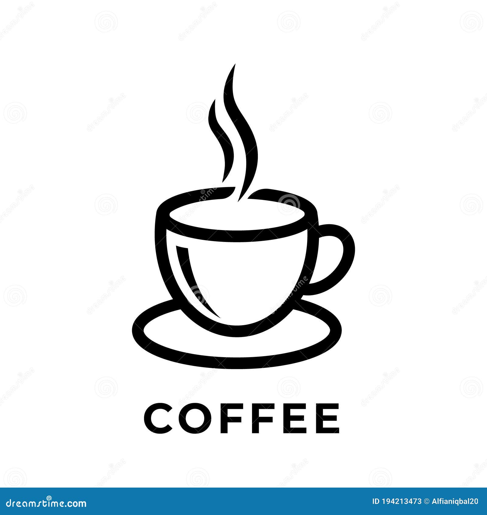 Ilustración De Diseño Vectorial De Icono De Taza De Café. Vector De Icono  De Taza De Café Aislado En Fondo Blanco. Diseño Simple D Ilustración del  Vector - Ilustración de bebida, elemento