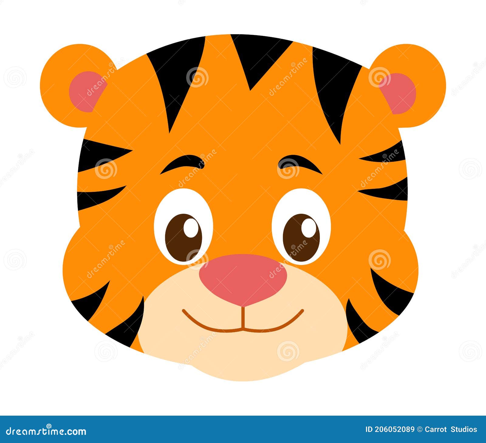 Ilustración De La Cabeza Del Tigre De Dibujos Animados Ilustración del Vector - Ilustración de alegre, arte: 206052089 Ilustración De La Cabeza Del Tigre De Dibujos Animados Ilustración del Vector - Ilustración de alegre, arte: 206052089