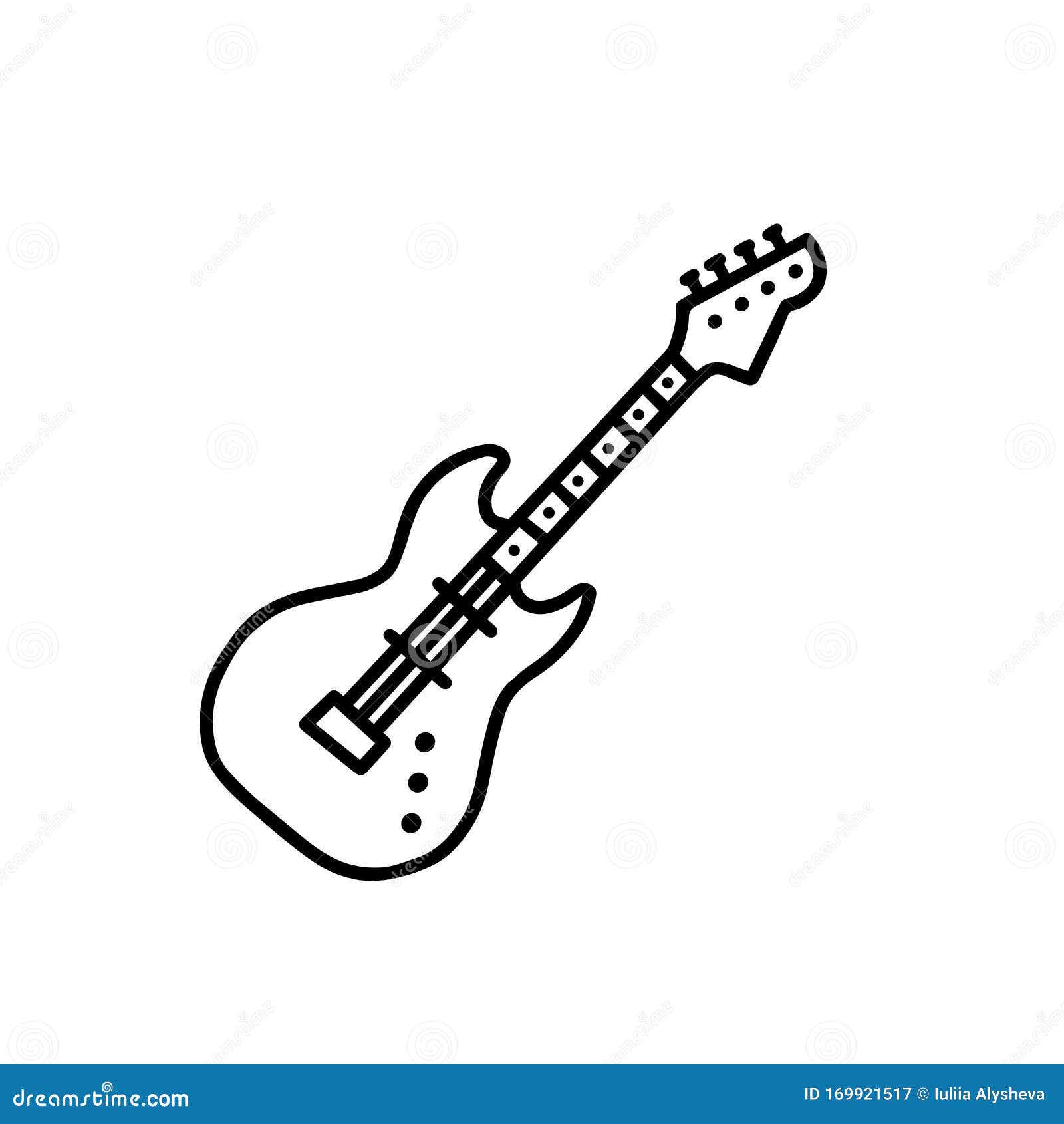 Ilustración De La Guitarra Del Doodle Ilustración Vector - Ilustración de cadenas, guitarra: 169921517