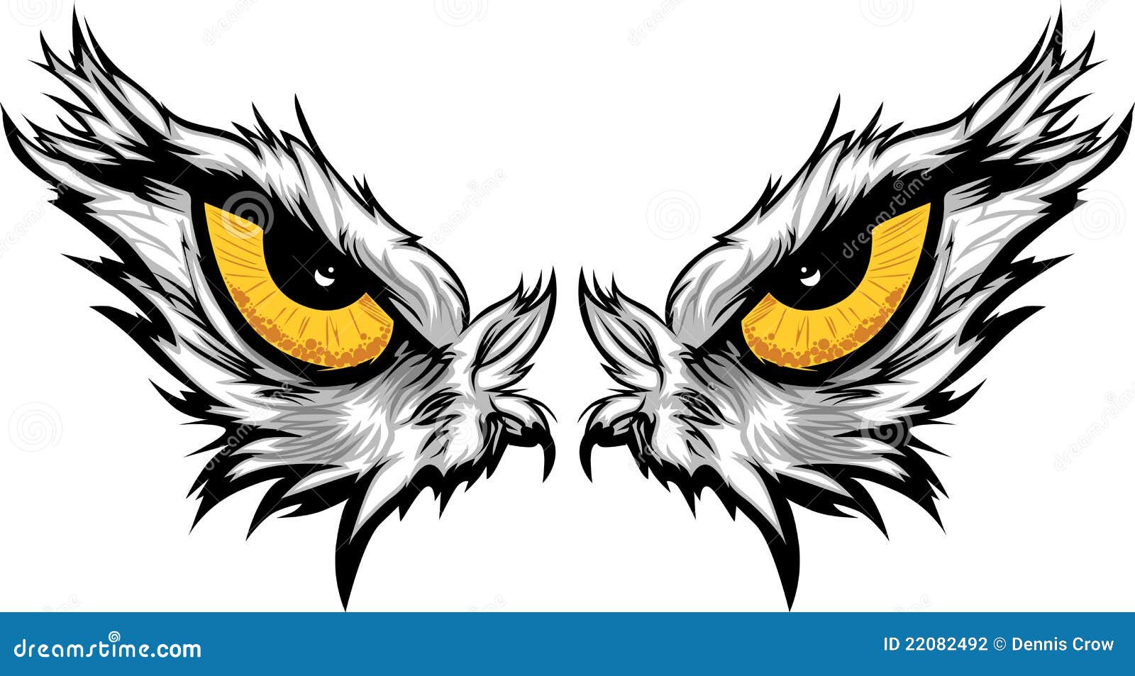 Ilustración De Los Ojos De águila Ilustración del Vector - Ilustración de  iconos, cara: 22082492