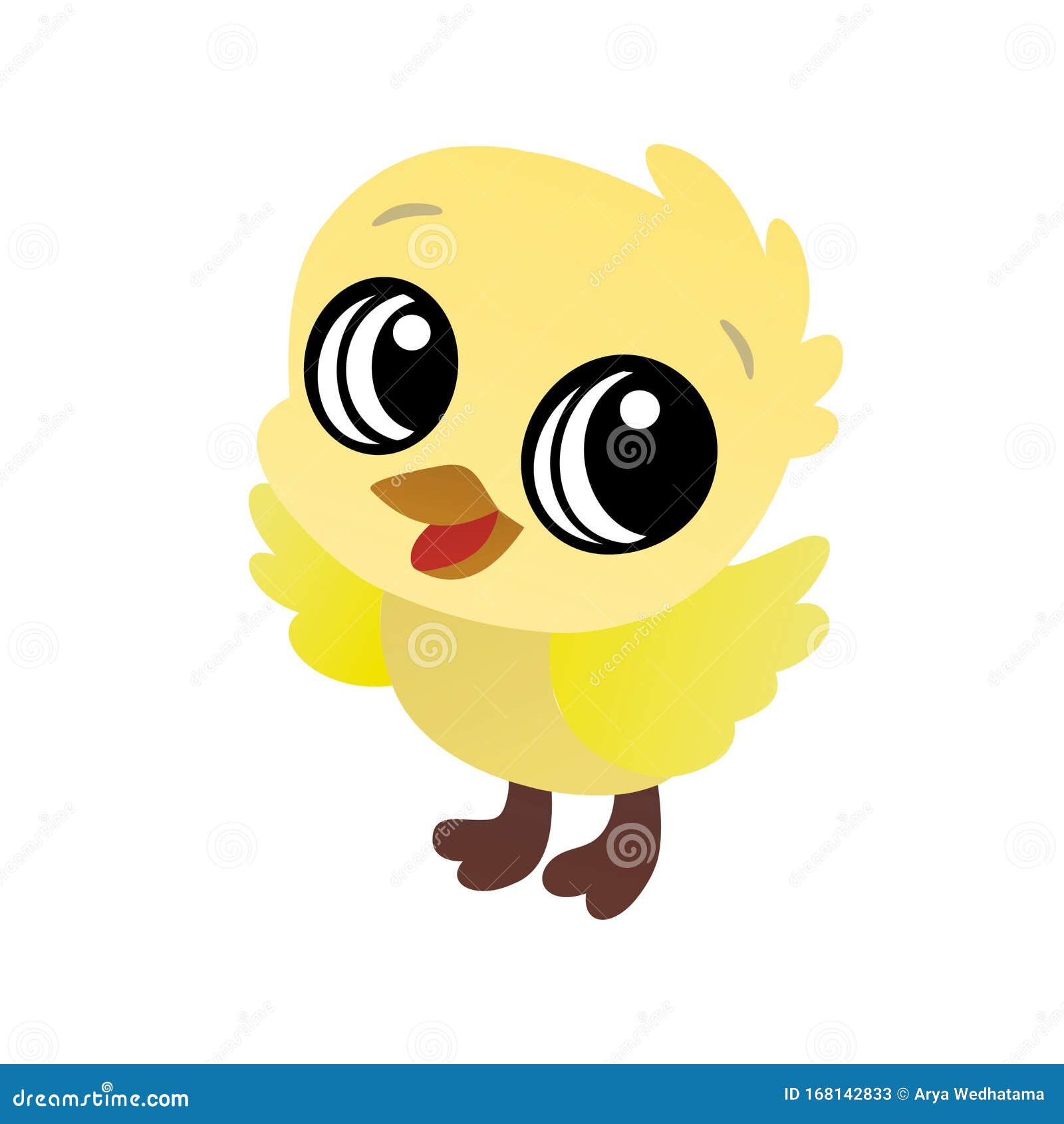 Ilustración Del Dibujo Animado De Un Pájaro Amarillo, Carácter Gracioso Y  Plano Imagen de archivo - Ilustración de esperanza, ilustraciones: 168142833