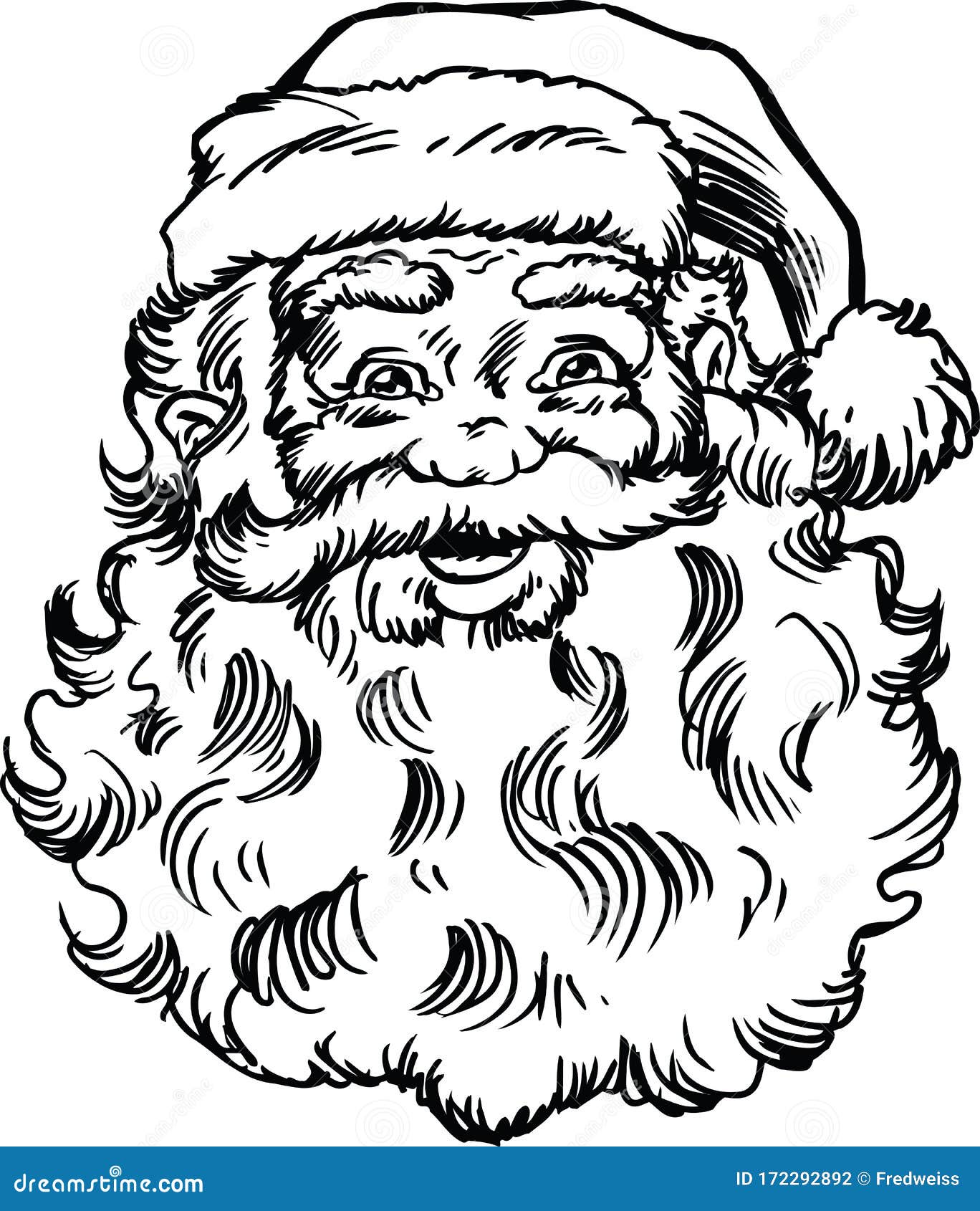 Ilustración Del Vector De Dibujos Animados De Santa Claus Face Y Head  Ilustración del Vector - Ilustración de mella, cara: 172292892