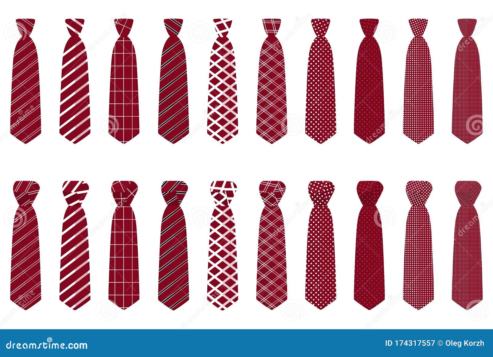 Ilustración En El Tema Grandes Corbatas Diferentes Tipos Corbatas Varios Tamaño Ilustración del Vector Ilustración de formal, camisa: 174317557