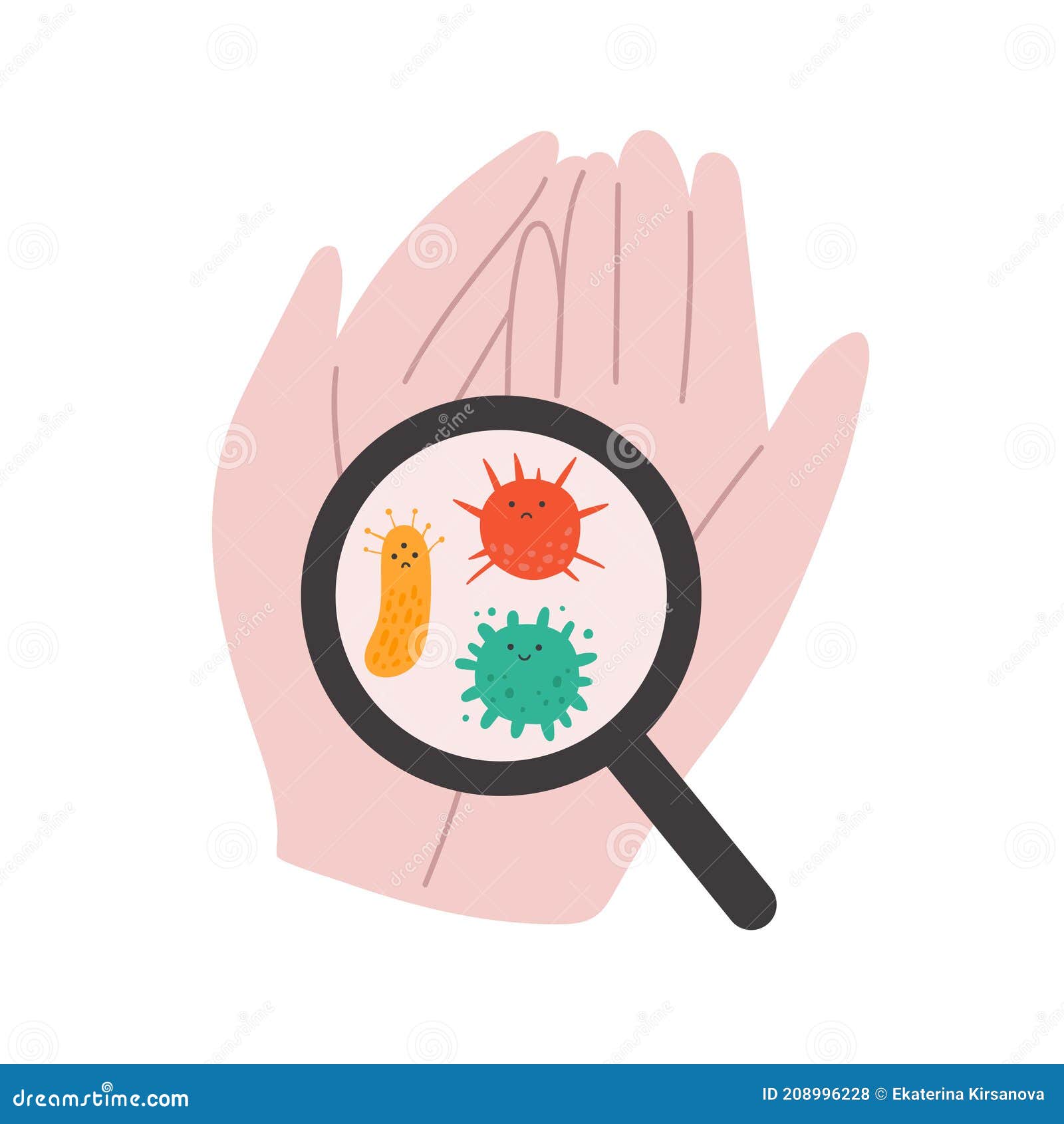 Ilustración Linda Con Las Manos En Alto Y Bacterias En Ella Ilustración del Vector - Ilustración de manos, gripe: 208996228 Ilustración Linda Con Las Manos En Alto Y Bacterias En Ella Ilustración del Vector - Ilustración de manos, gripe: 208996228