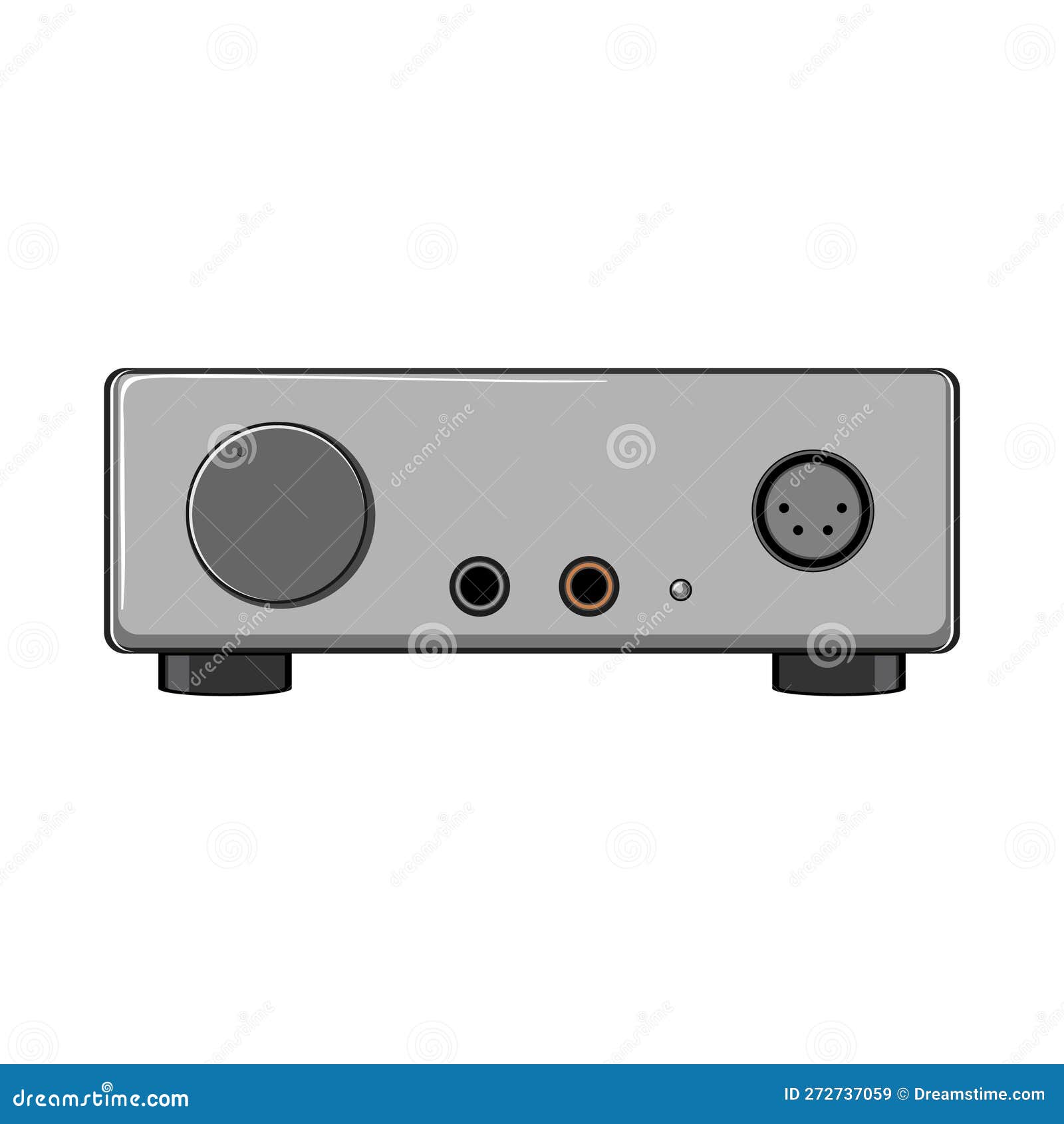 Cable jack de audio con toma de micrófono y auriculares, ilustración  vectorial