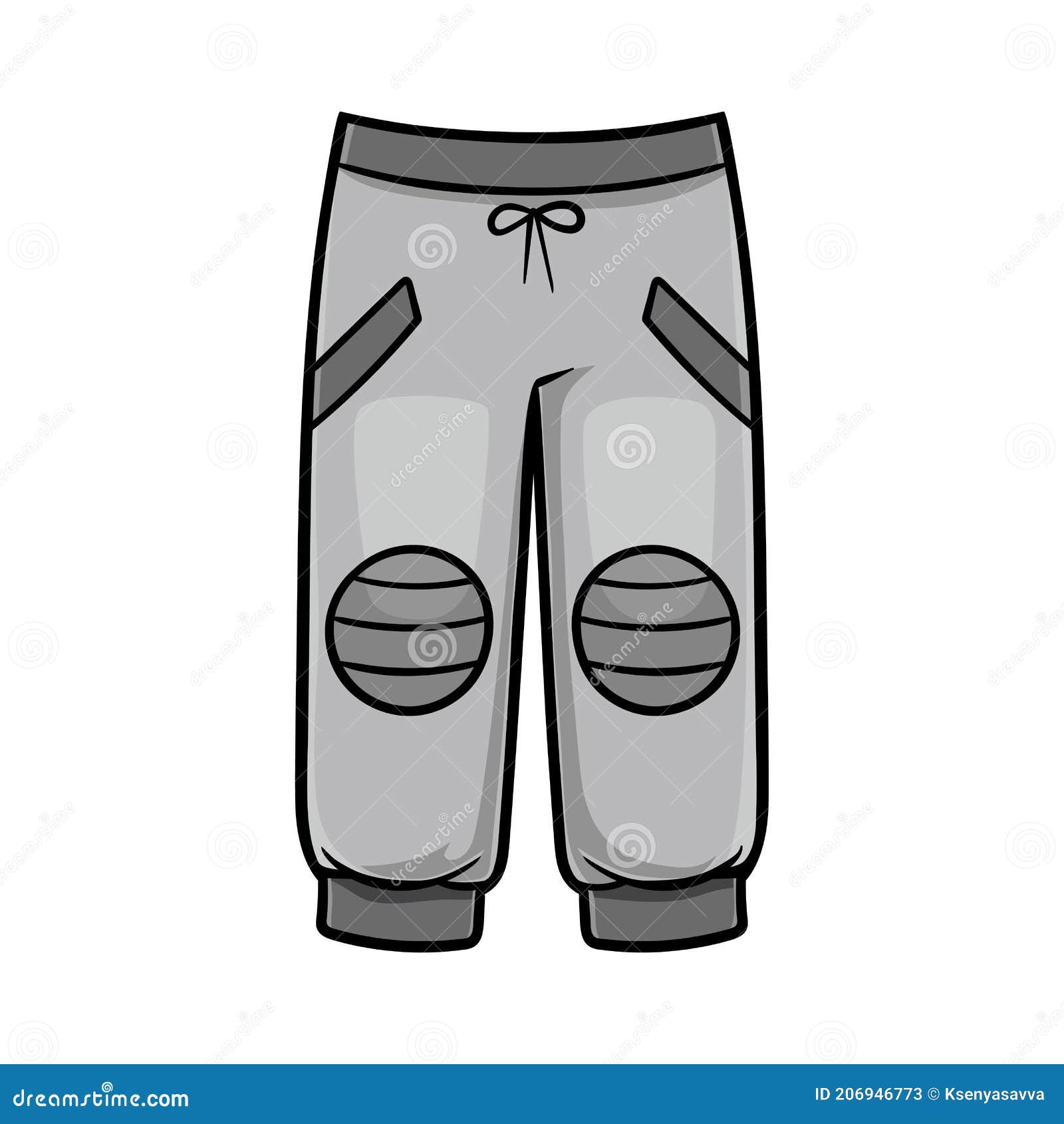 Ilustración Vectorial De Dibujos Animados Para Niños Pantalones Deportivos  Ilustración del Vector - Ilustración de estilo, estiramiento: 206946773