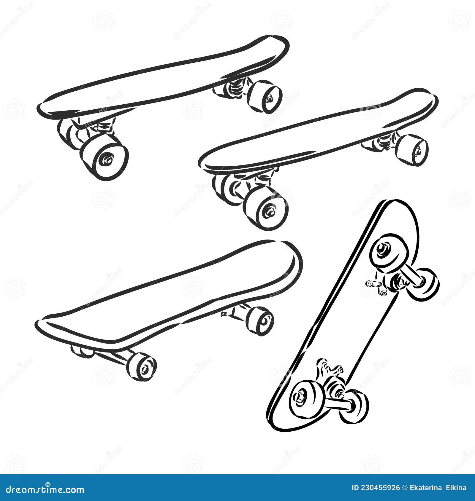 Ilustración Vectorial De Skateboarding. Vector De Patinaje De Patineta De  Patinaje Con Dibujos a Mano Ilustración del Vector - Ilustración de icono,  actividad: 230455926