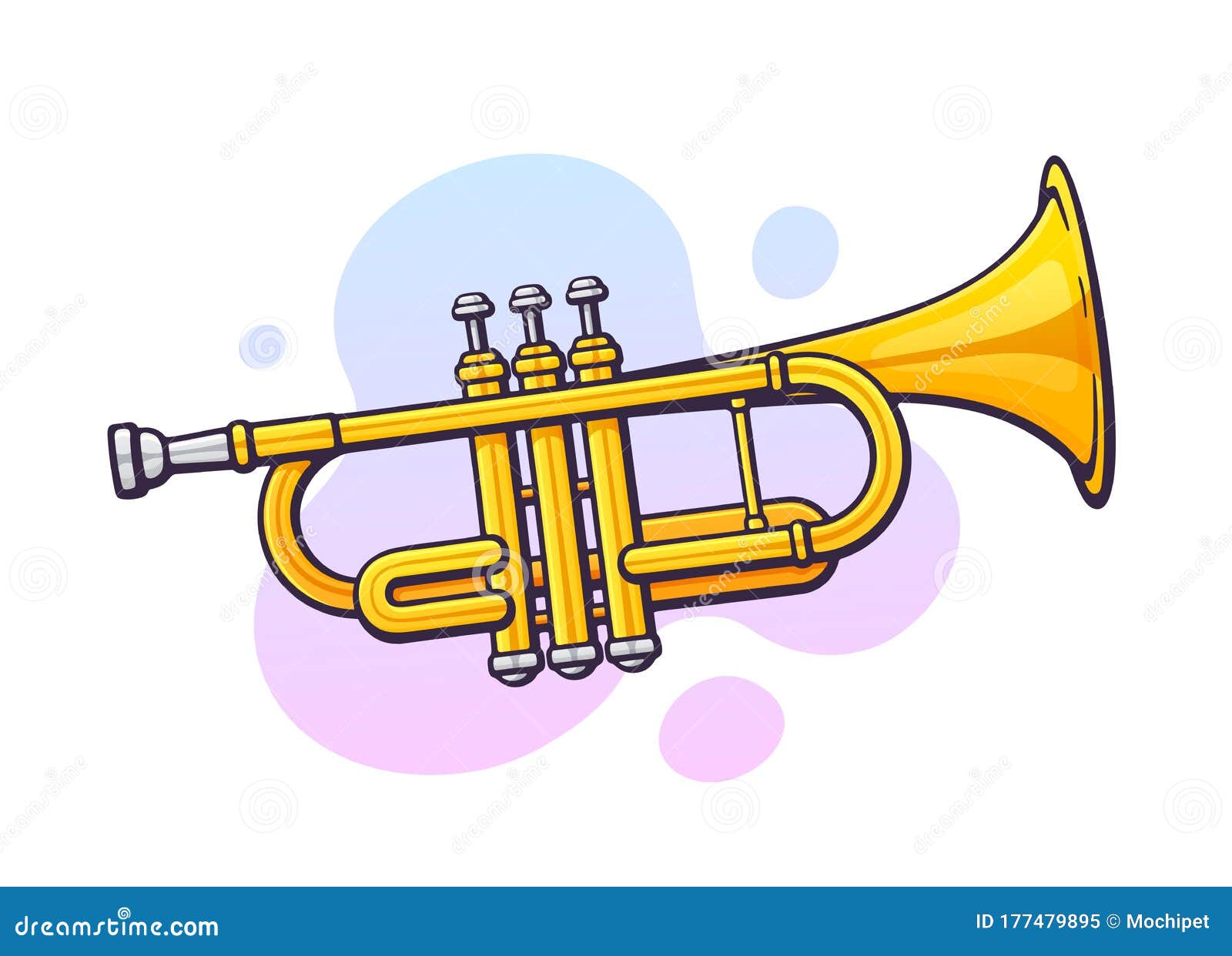 Th maceta Asimilar Ilustración Vectorial. Trompa De Instrumentos De Viento De Música Clásica.  Equipo De Jazz U Orquestación Blues Ilustración del Vector - Ilustración de  sonido, trompeta: 177479895