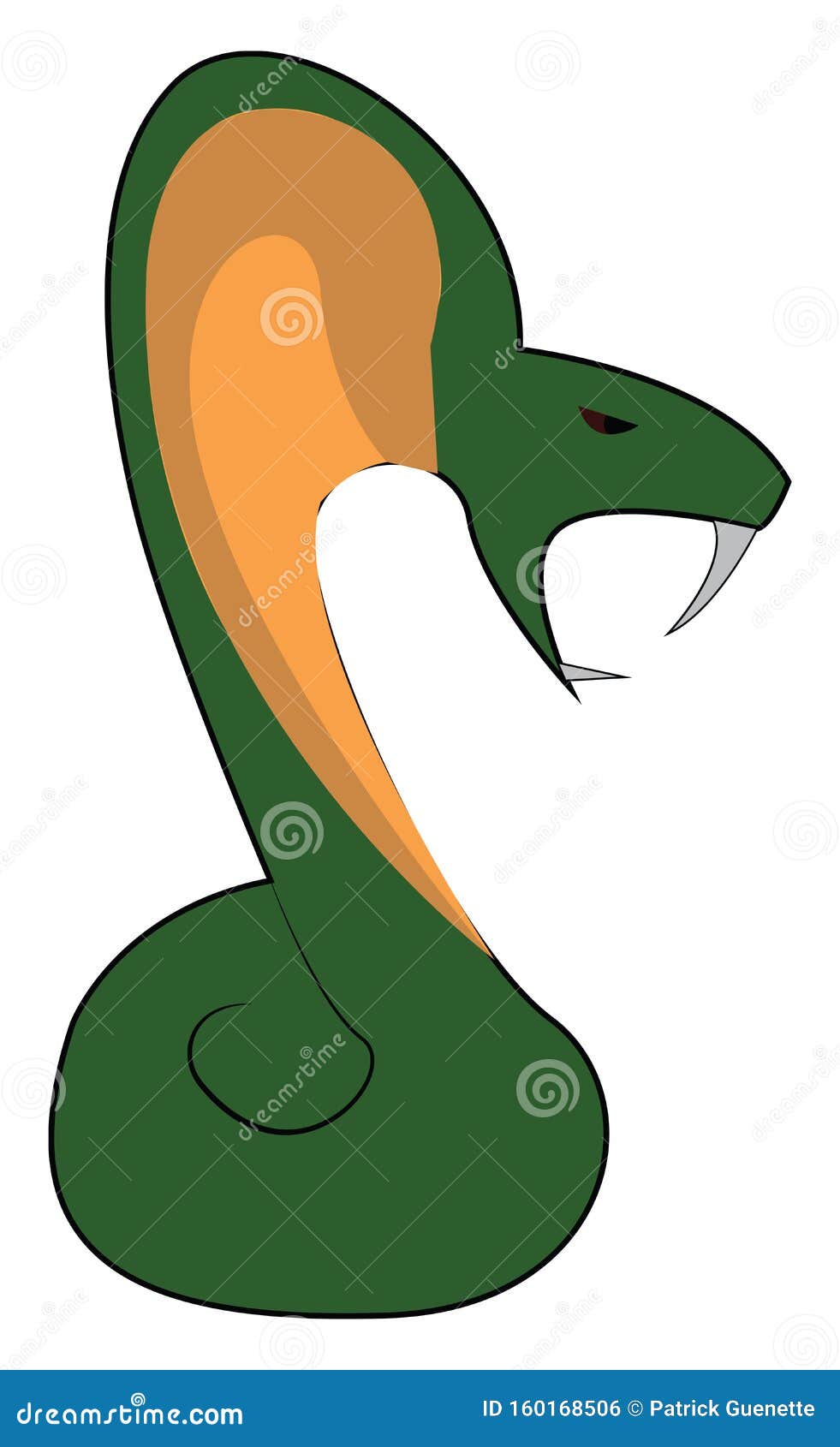 Ilustración Verde De Serpiente, Vector O Color Stock de ilustración -  Ilustración de anaconda, fauna: 160168506