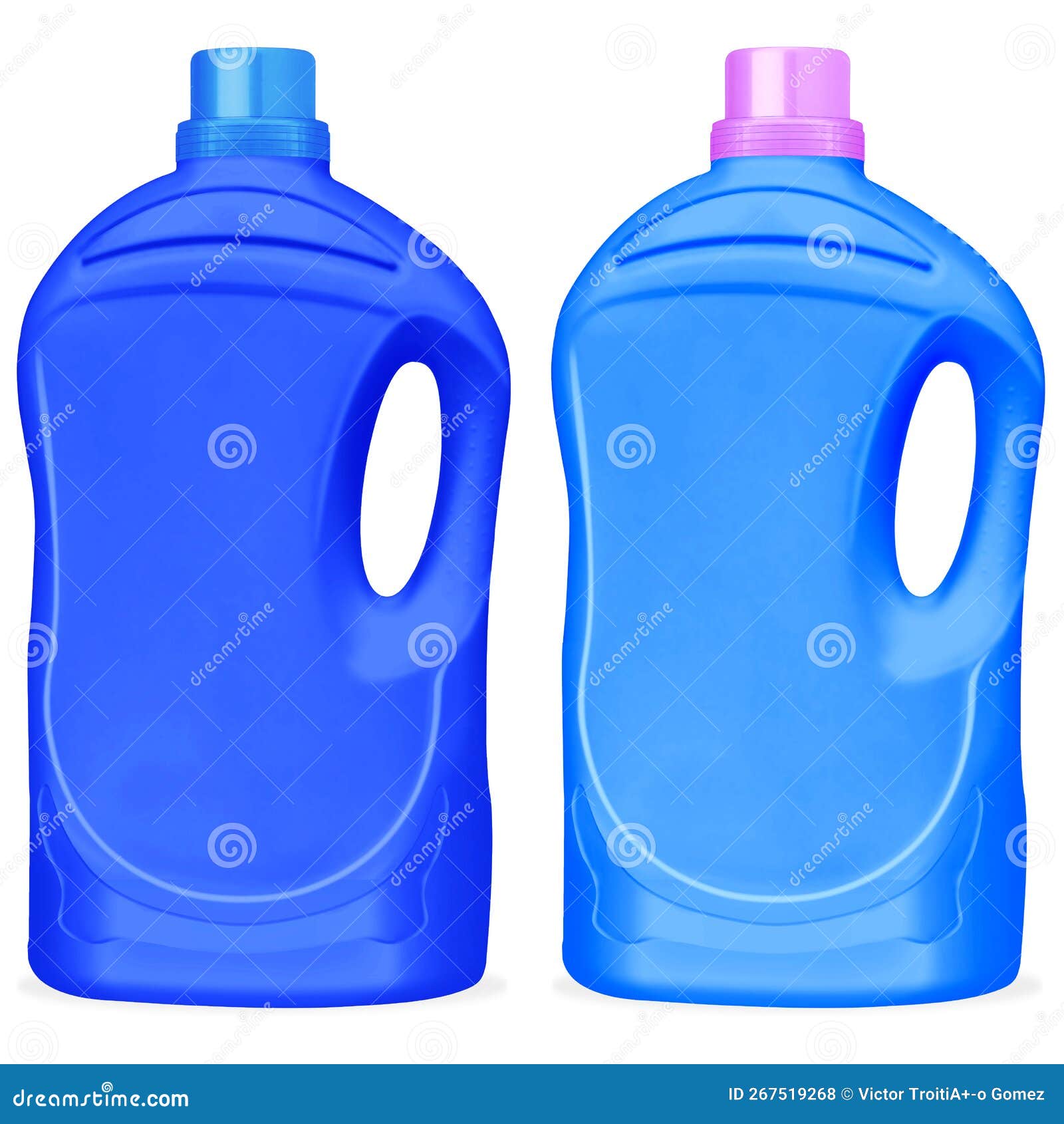 ilustraciÃ³n de botellas de plÃ¡stico para detergente de ropa.