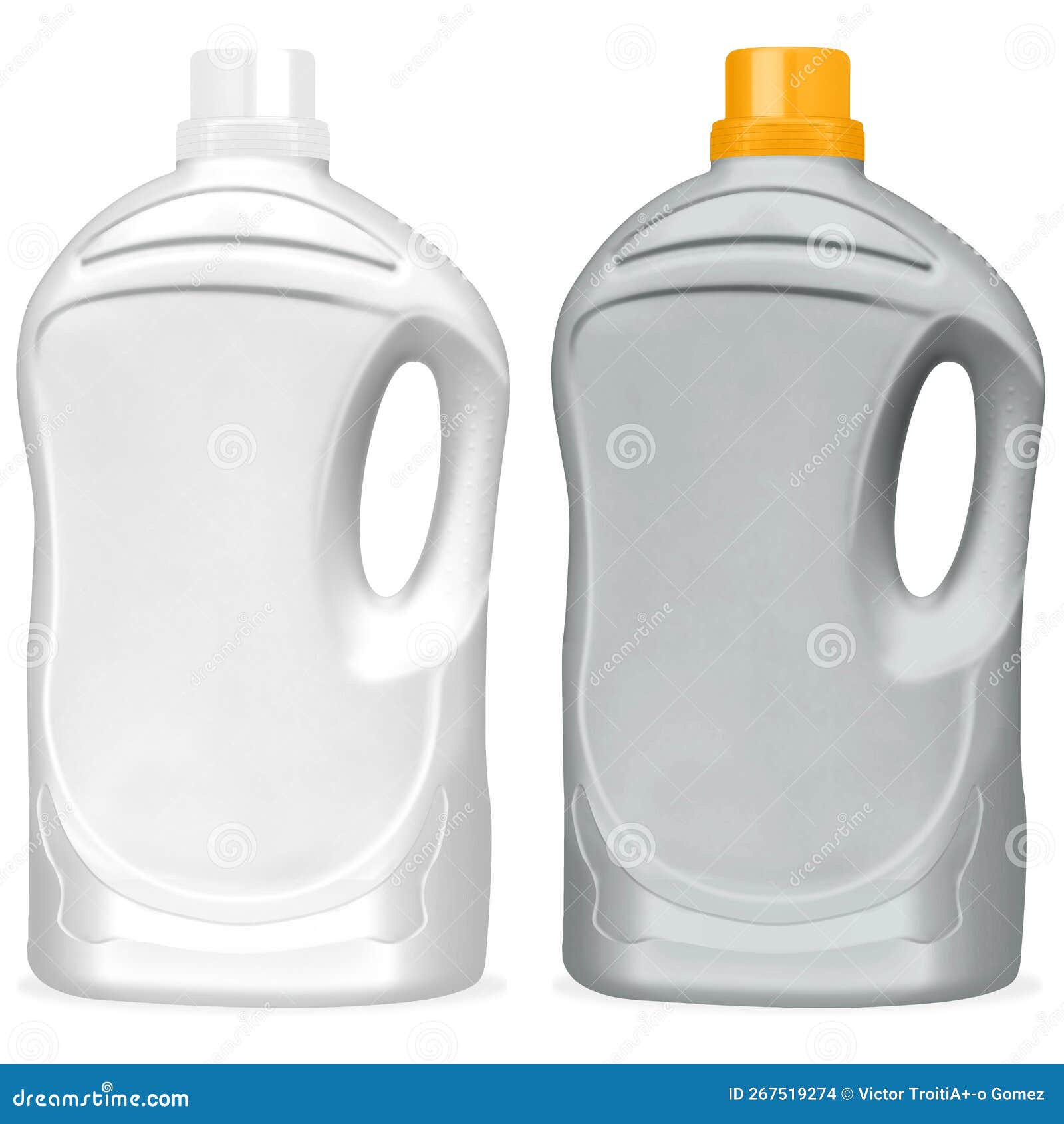 ilustraciÃ³n de botellas de plÃ¡stico para detergente de ropa.