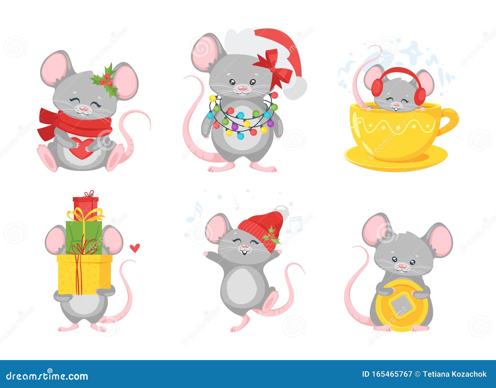 Ilustraciones Planas De Ratón Navideño Configuradas Ilustración del Vector - Ilustración de animal, sencillo: 165465767 Ilustraciones Planas De Ratón Navideño Configuradas Ilustración del Vector - Ilustración de animal, sencillo: 165465767