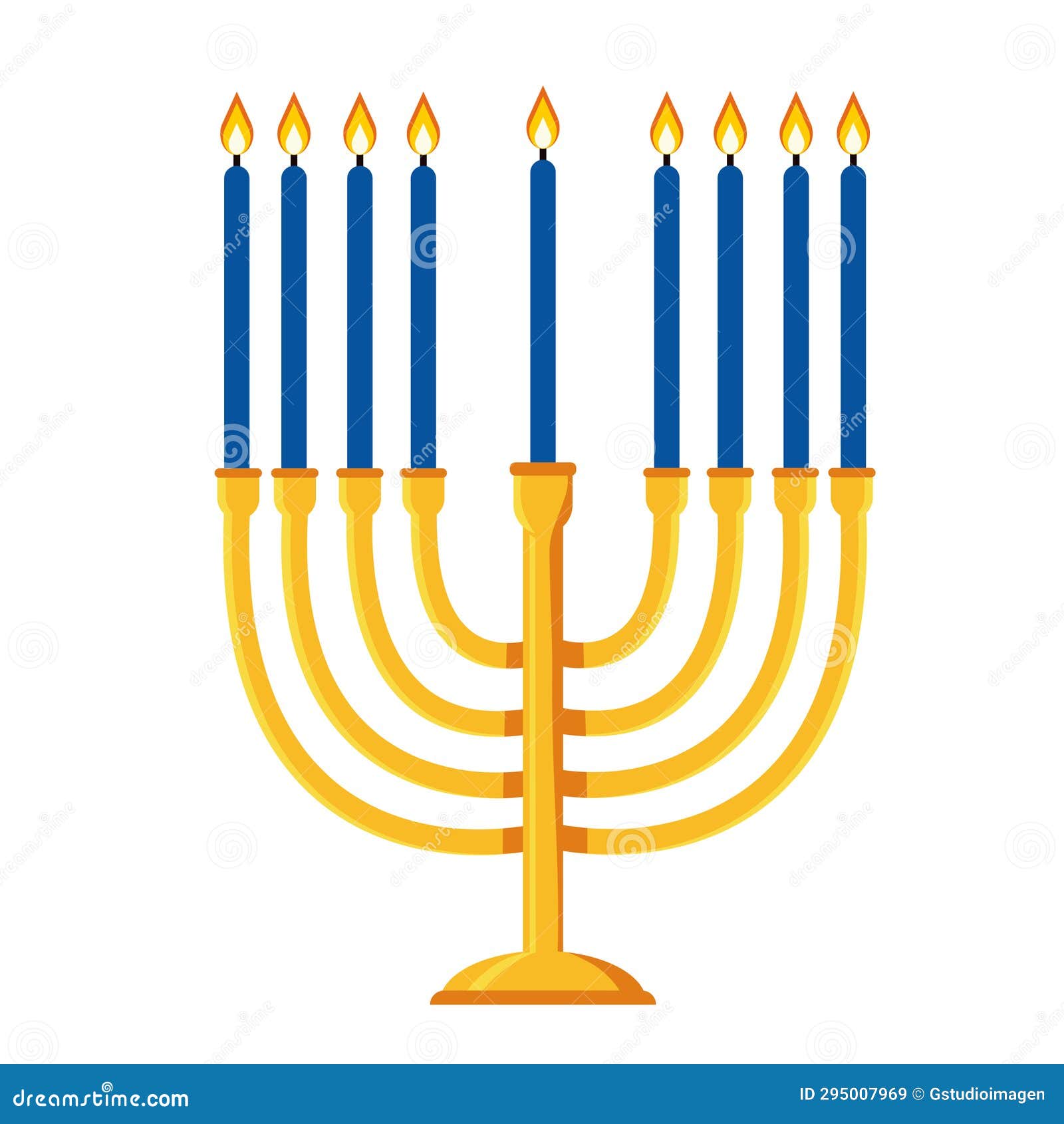 Ilustración De Jewish Menorah Ilustración del Vector Ilustración de