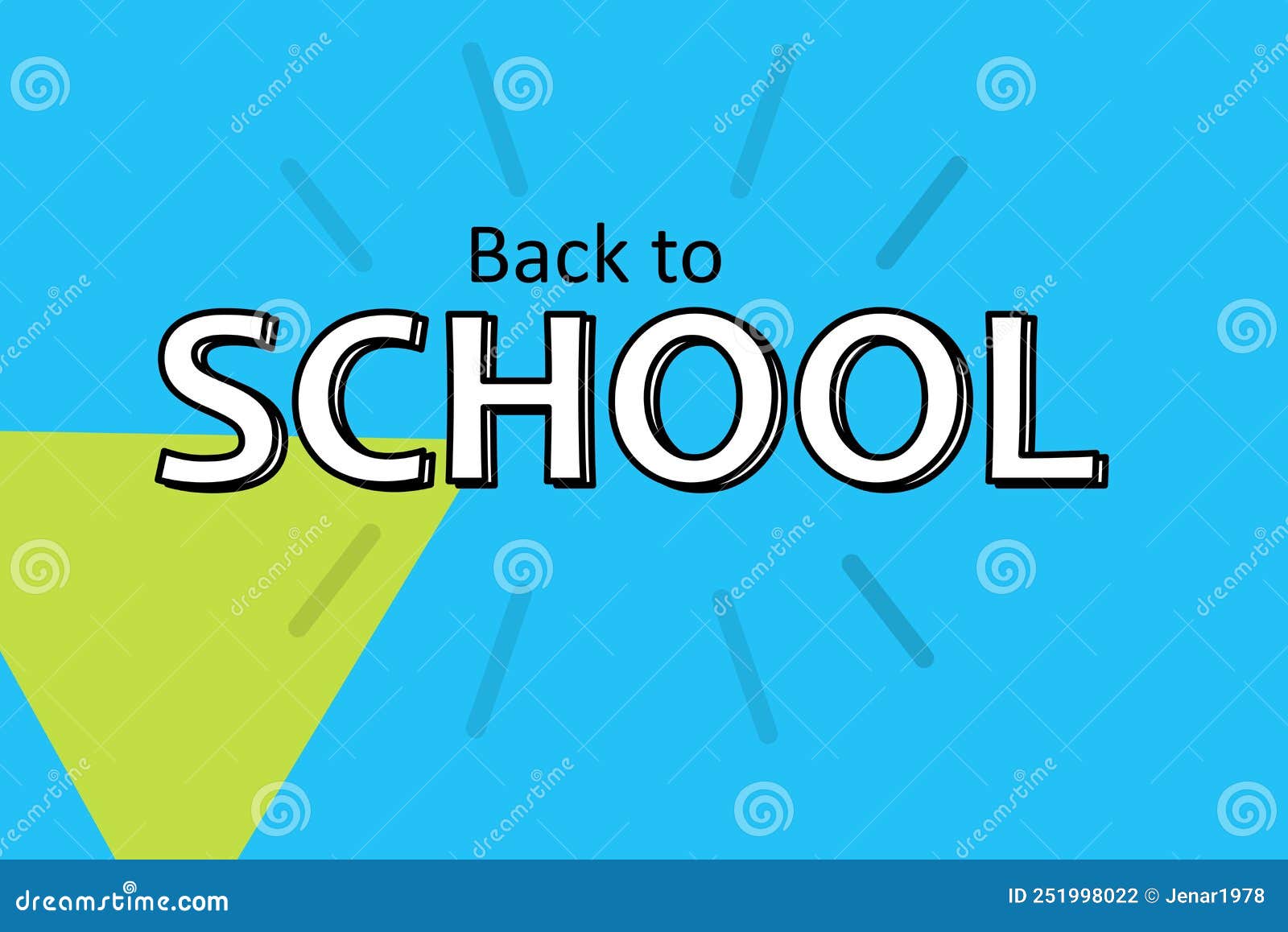 ilustrative text back to school