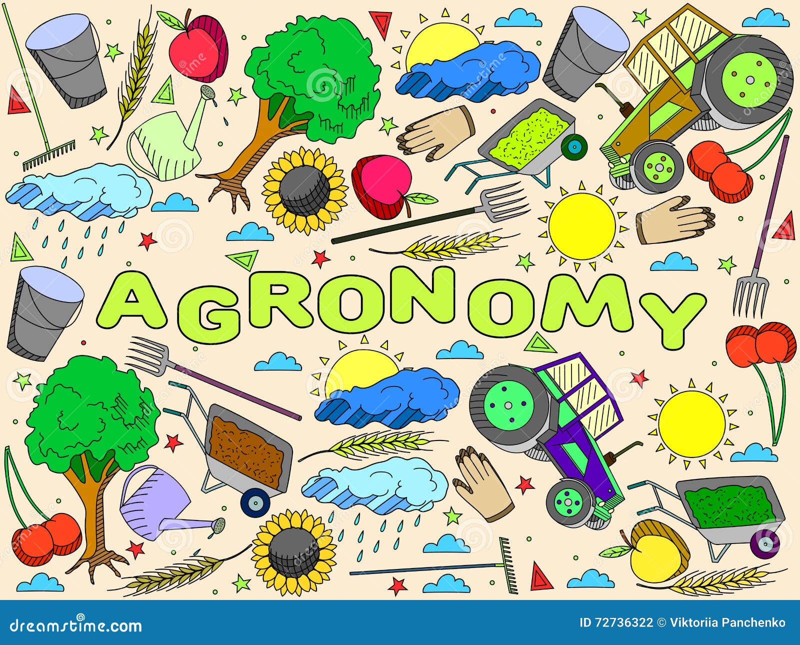 Ilustração Do Vetor Da Agronomia Ilustração do Vetor Ilustração de