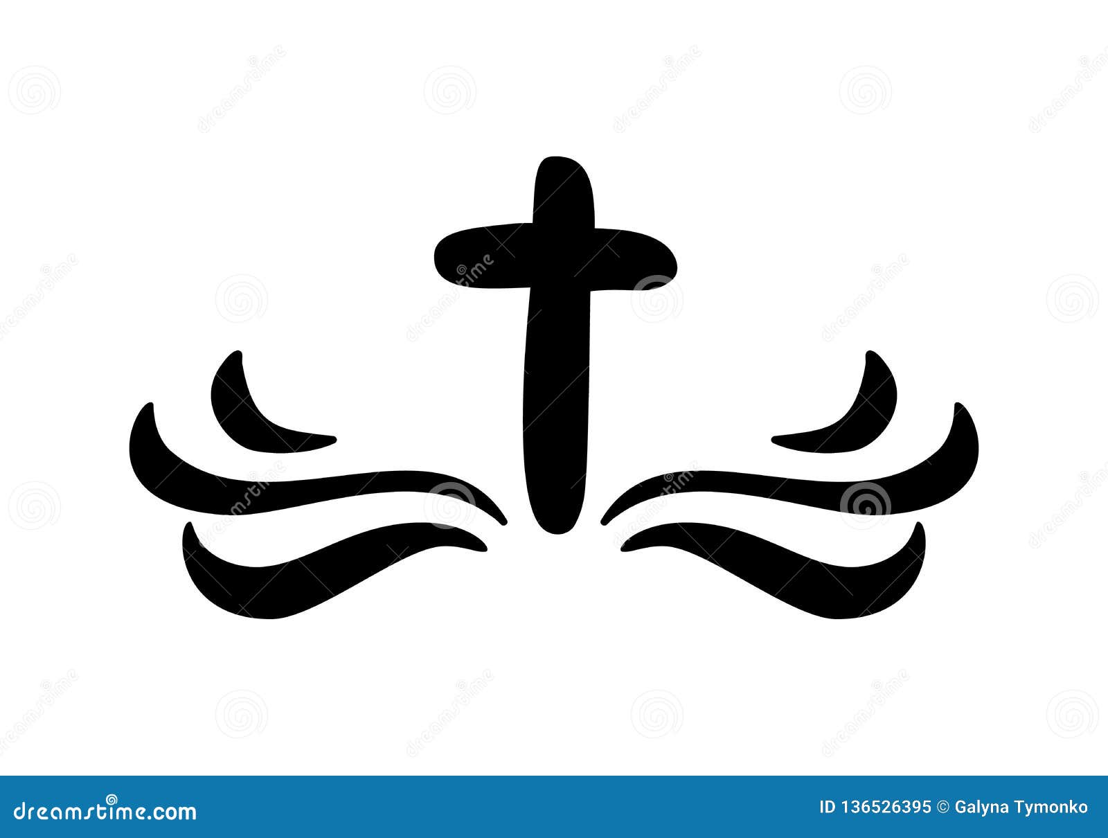 Ilustração Do Vetor De Christian Logo Emblema Com Cruz E Bíblia Sagrada