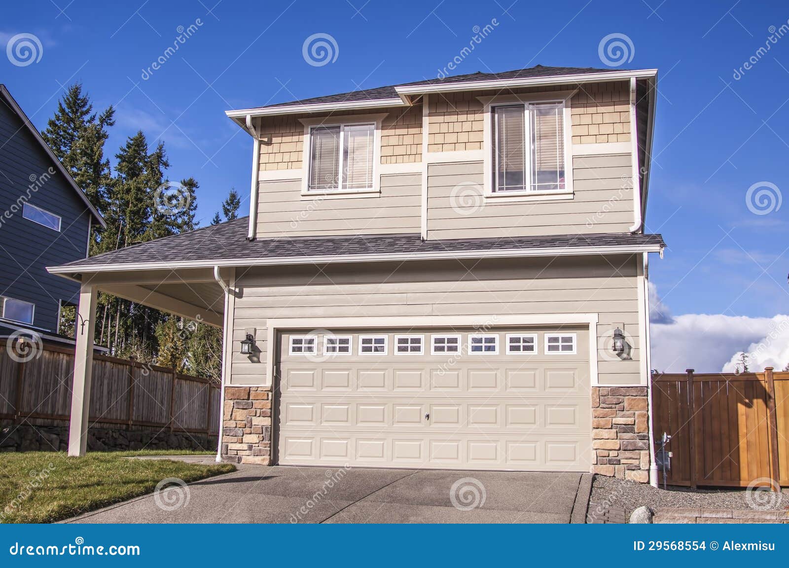 Im Amerikanischen Stil Haus Stockfoto Bild Von Haus Stil 29568554