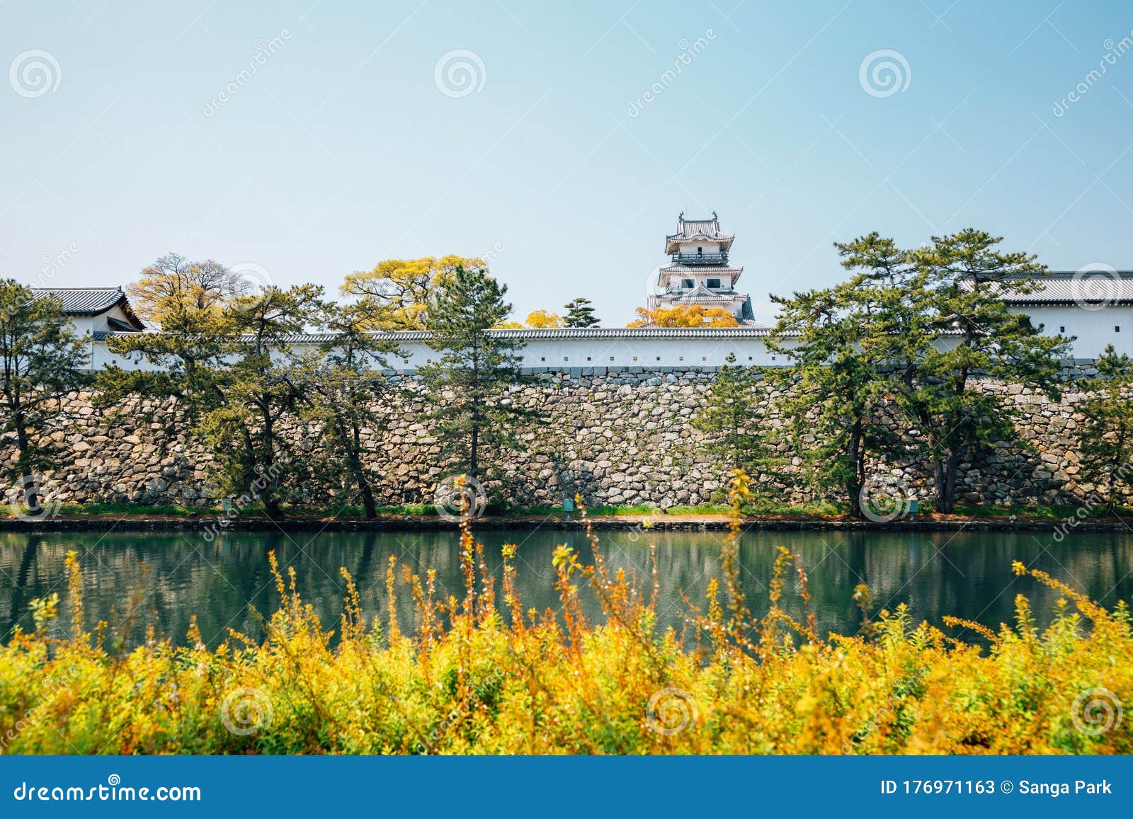 Imabari Castle in Ehime, Shikoku, Japan Stock Image Image of citadel