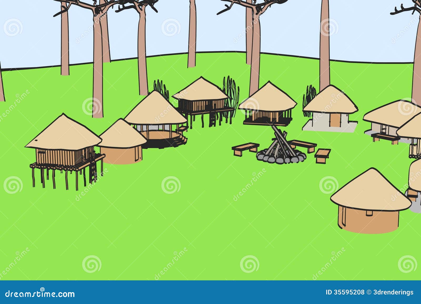 african village clipart - photo #28