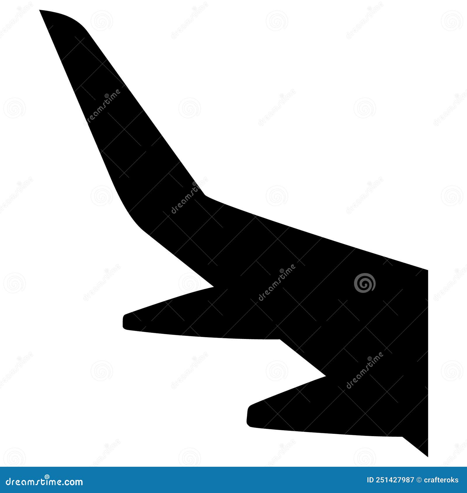 Airplane Wing EPS Vector File Stock Illustration Illustration of