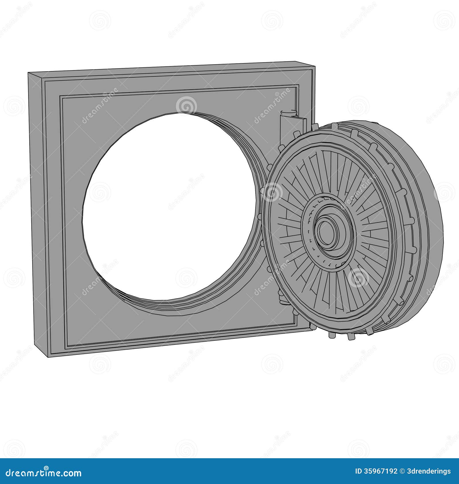 Image of bank vault stock illustration. Illustration of bank - 35967192