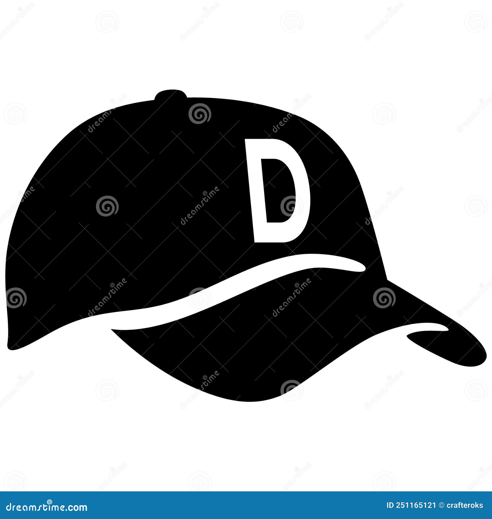 Baseball Cap Alphabet, SVG, DXF, PNG, Cricut, Silhouette Cameo, EPS