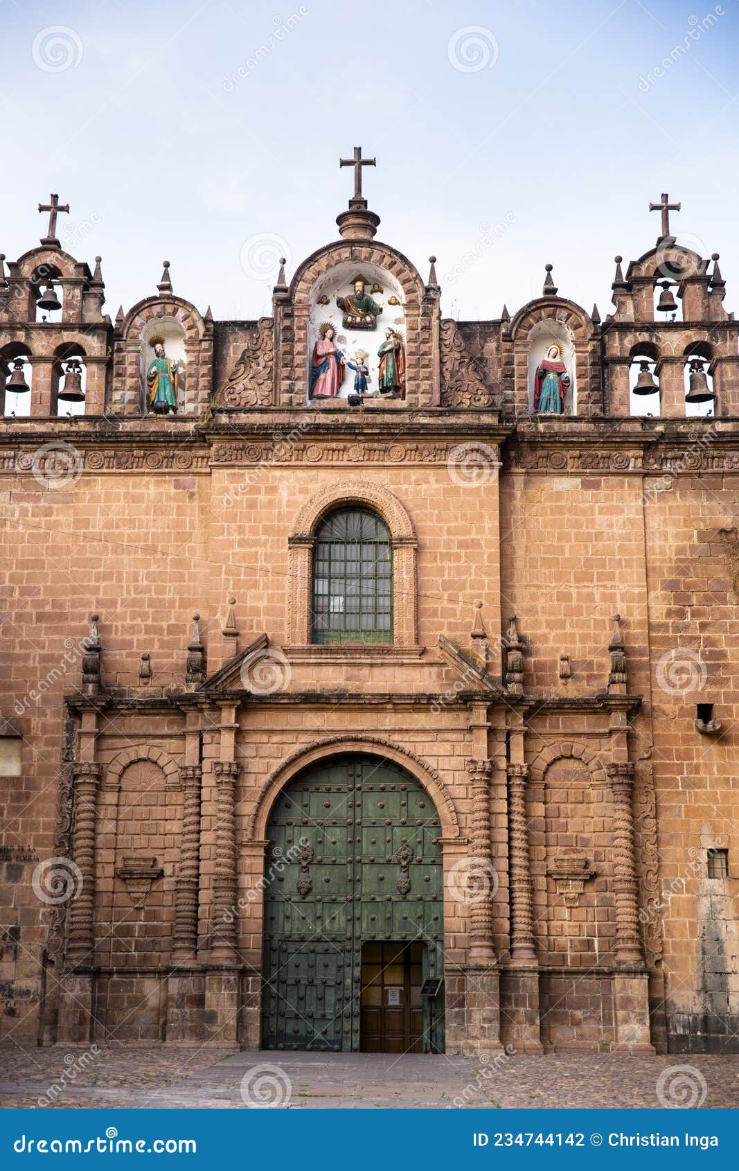 Image of Catholic Church in Cusco Peru. Stock Photo Image of