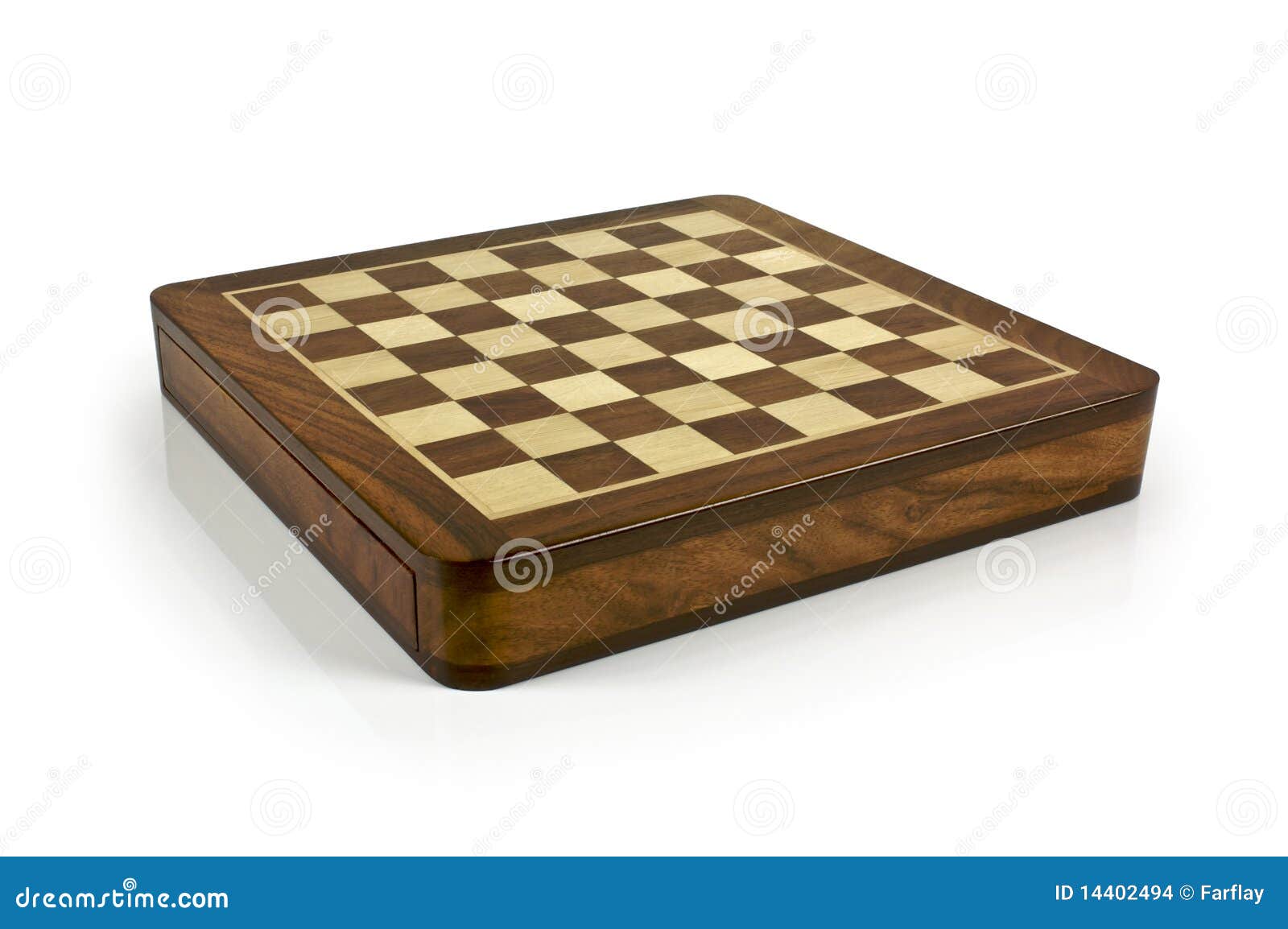 Image Of Chess Board Without Pieces On White Stock Images 