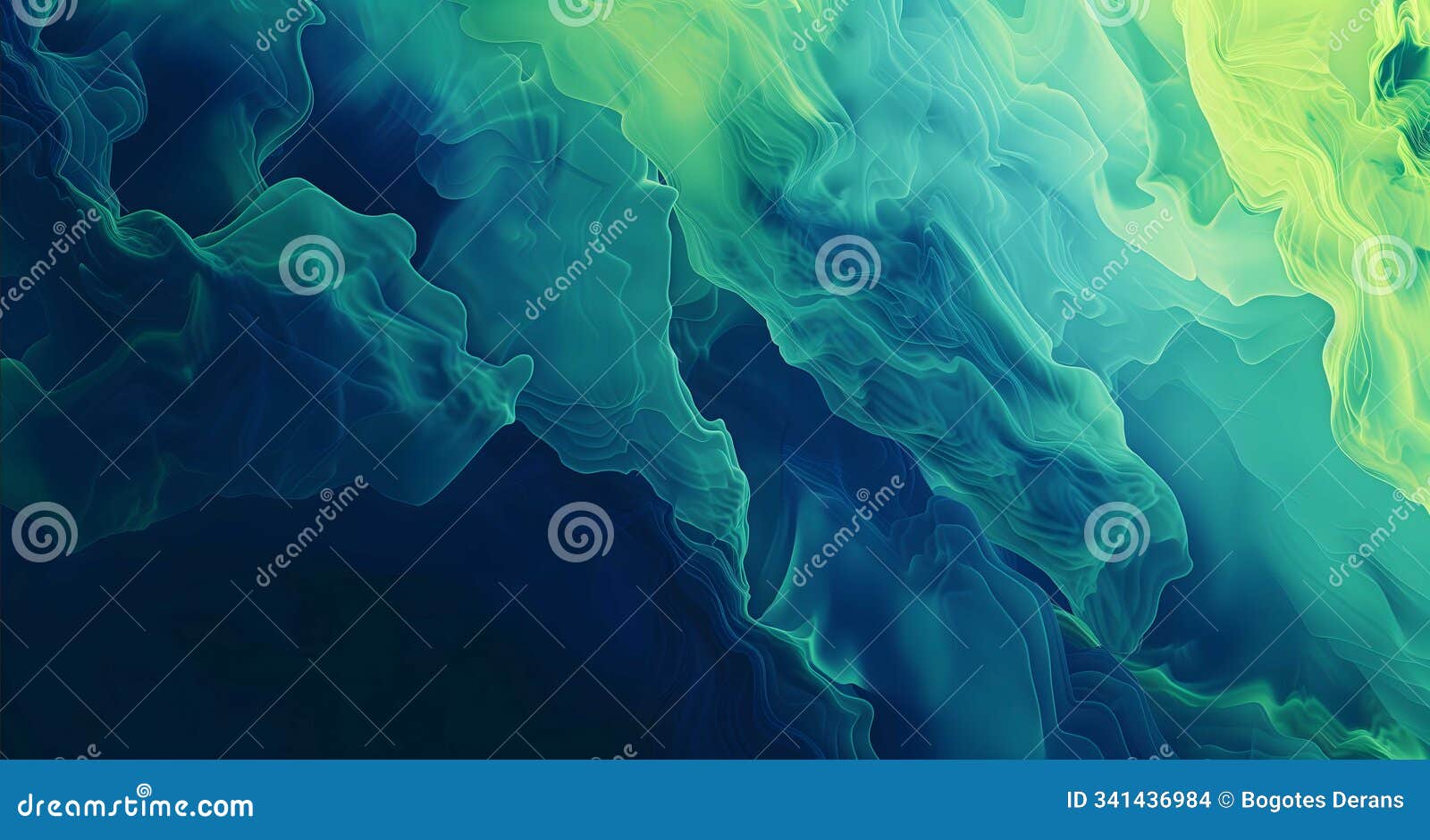 a image of a colorful abstract blue green background in the style of geometric s opacity and translucency alena aenami