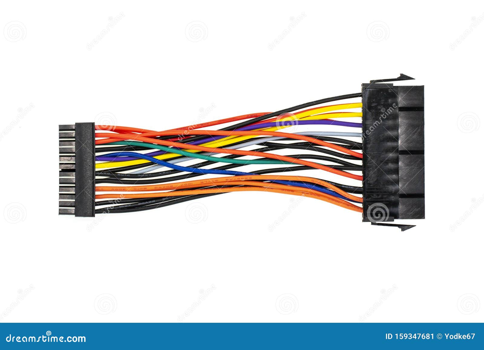 Connecting wires to a computer royalty free stock photo cartoondealer