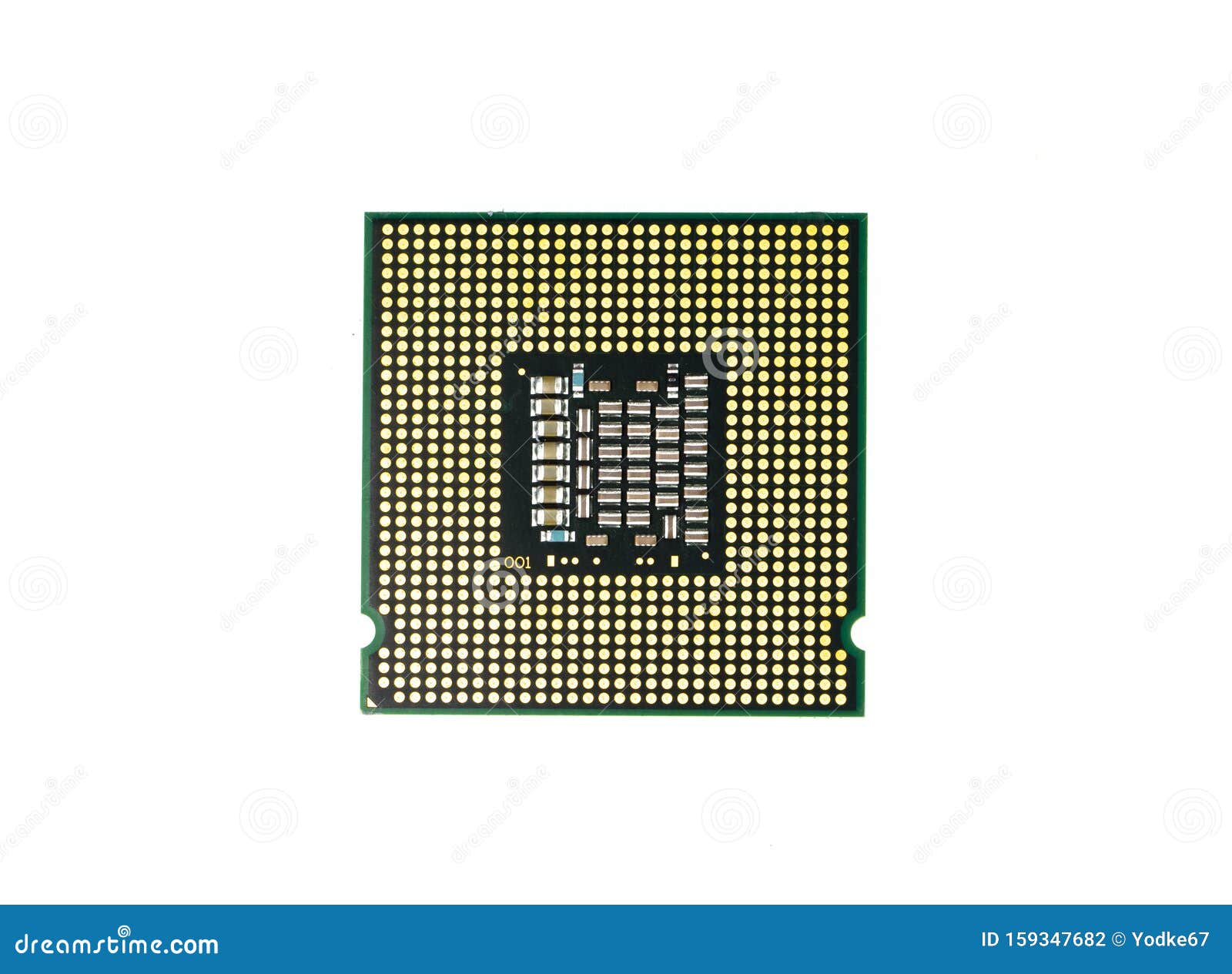 Image of Cpu Processor Chip on a White Background. Equipment and