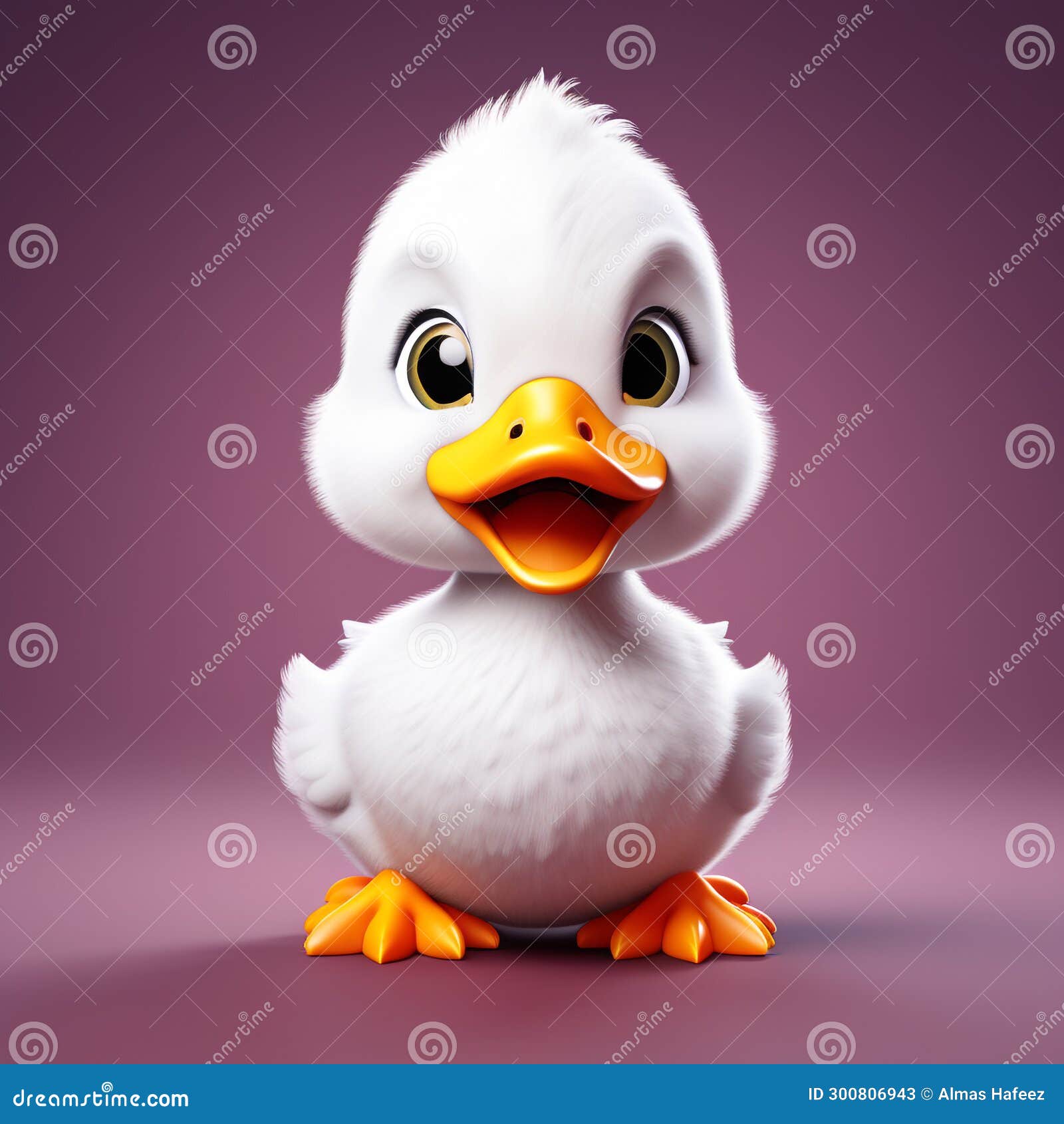 duckling delight: highly detailed 3d rendering