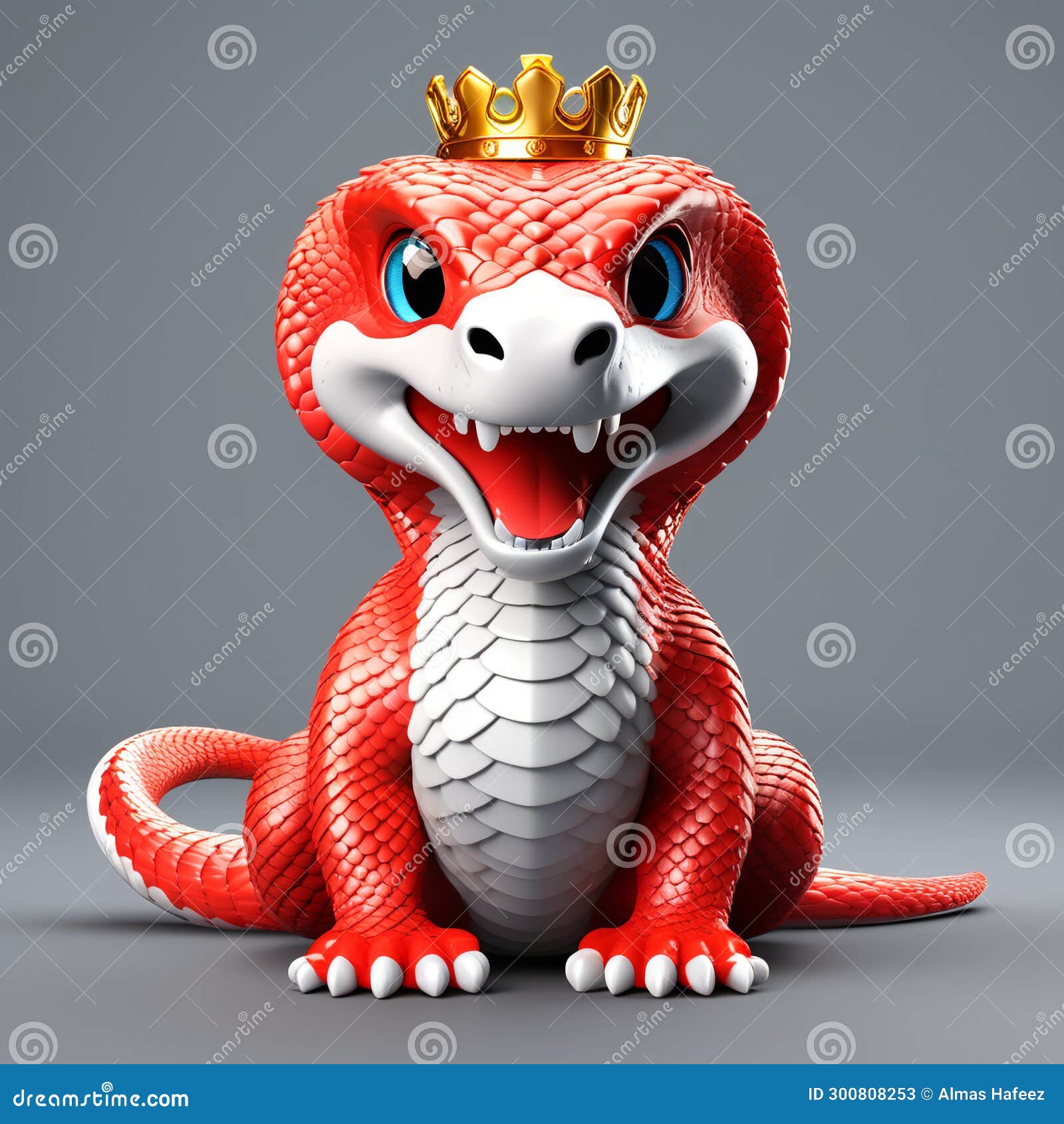 cobra royalty: highly detailed 3d rendering